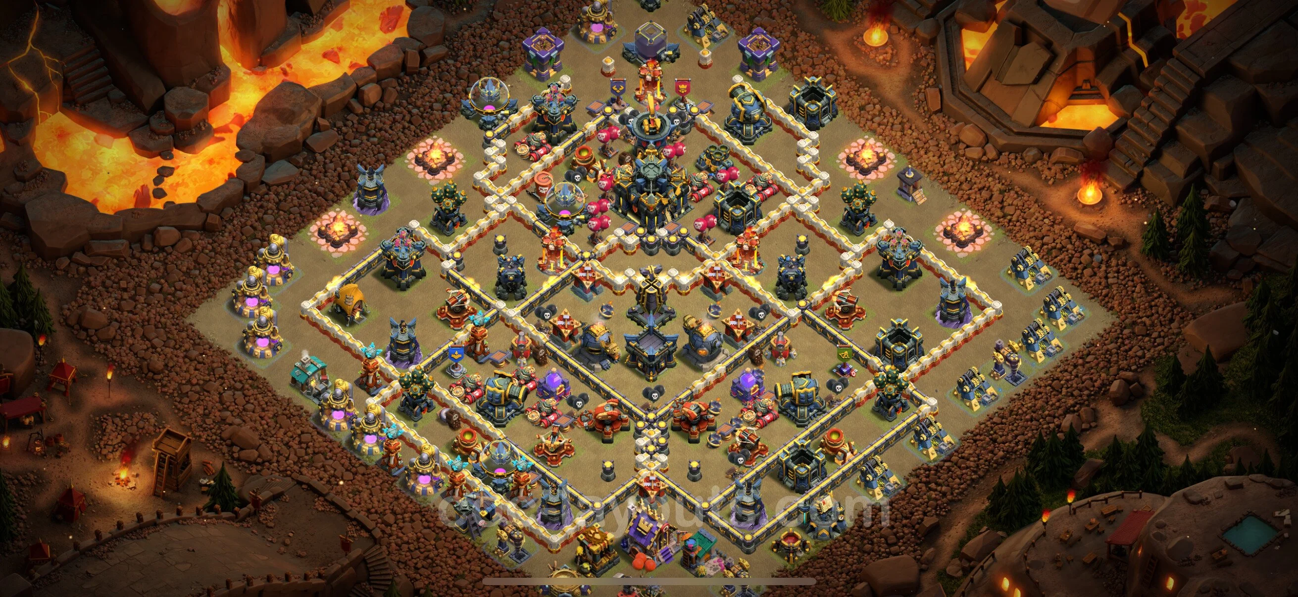Top War Base TH17 with Link - CWL Defence Plan - Clash of Clans - (#61) — War BH17