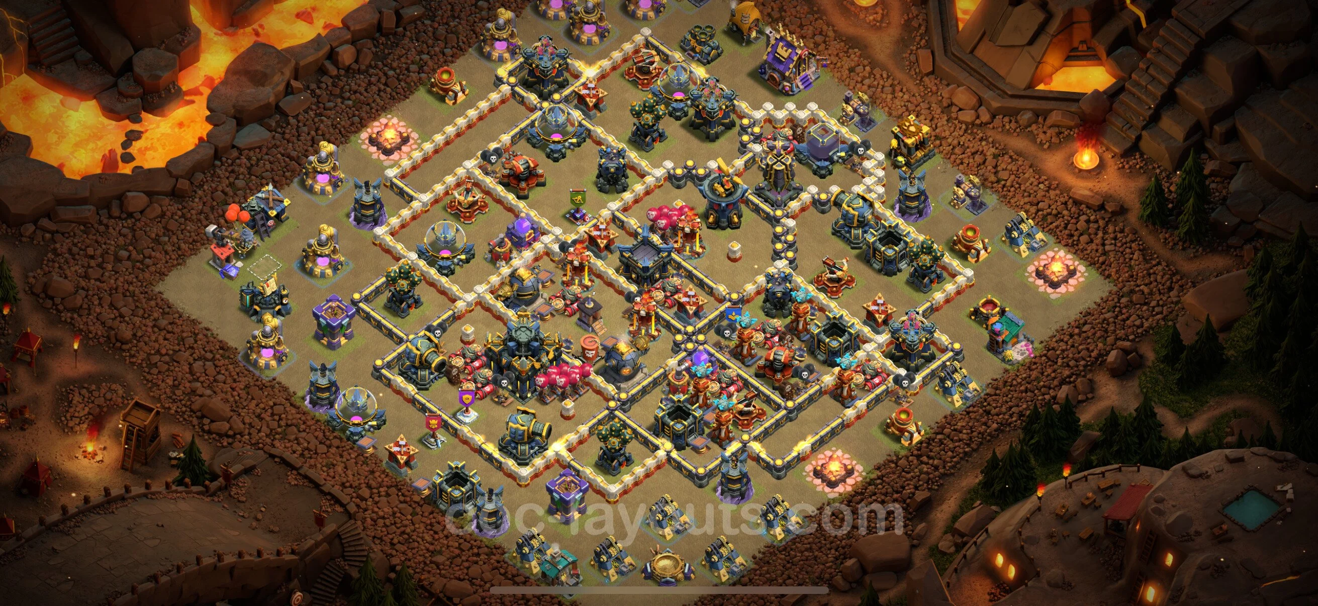 Top War Base TH17 with Link, Anti Everything - CWL Defence Plan - Clash of Clans - (#62) — Krieg BH17