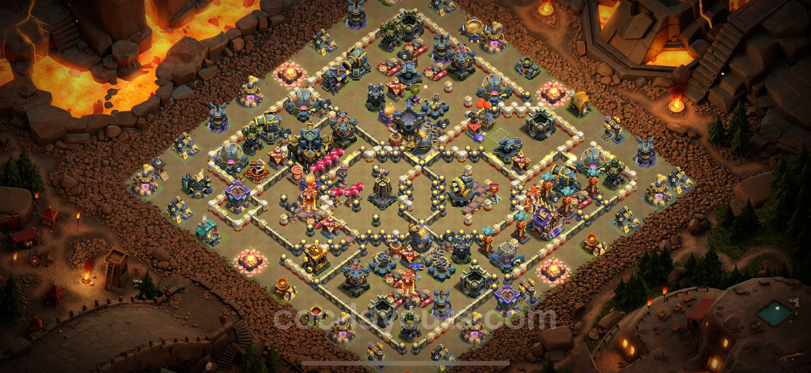 Top War Base TH17 with Link, Anti Everything, Hybrid - CWL Defence Plan - Clash of Clans - (#65) — Krieg BH17