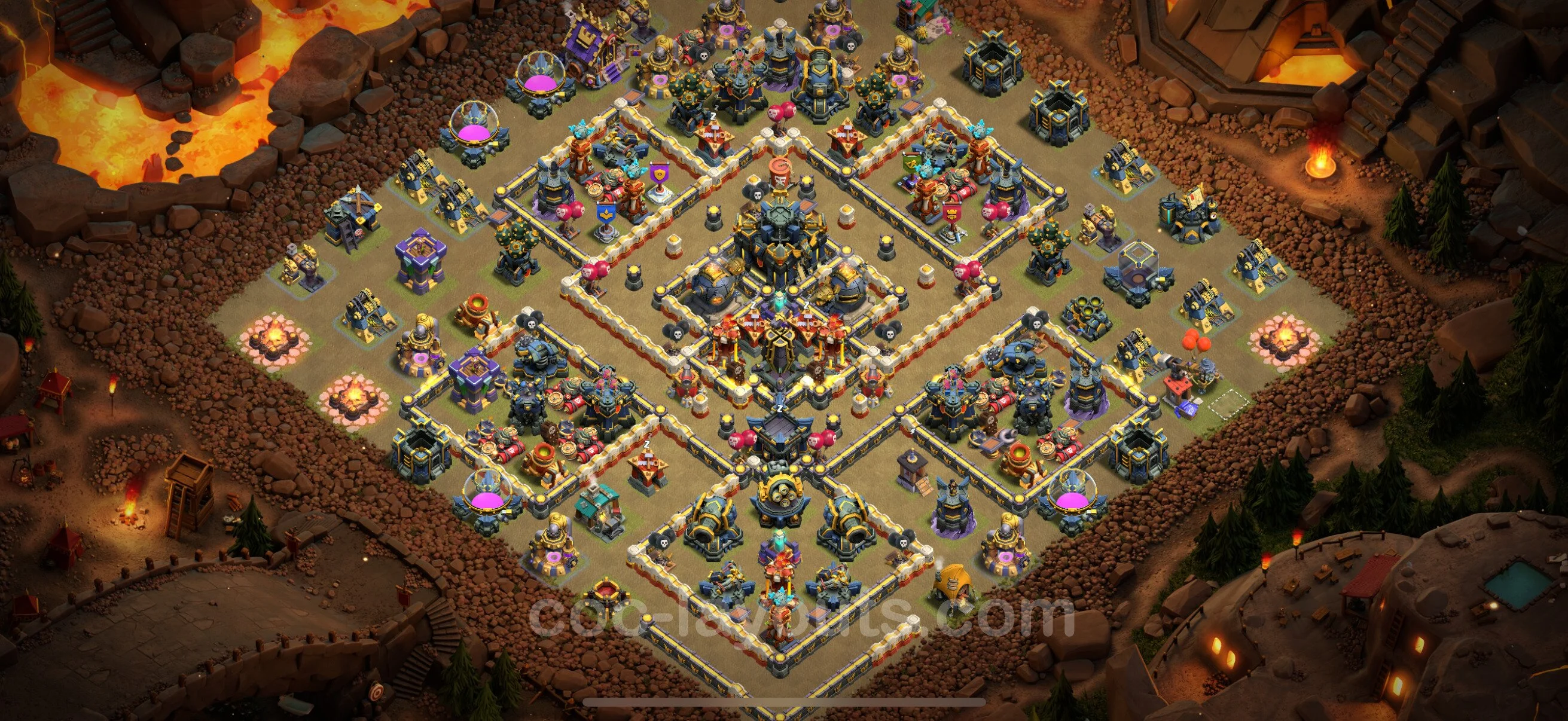 Top War Base TH17 with Link - CWL Defence Plan - Clash of Clans - (#68) — War BH17