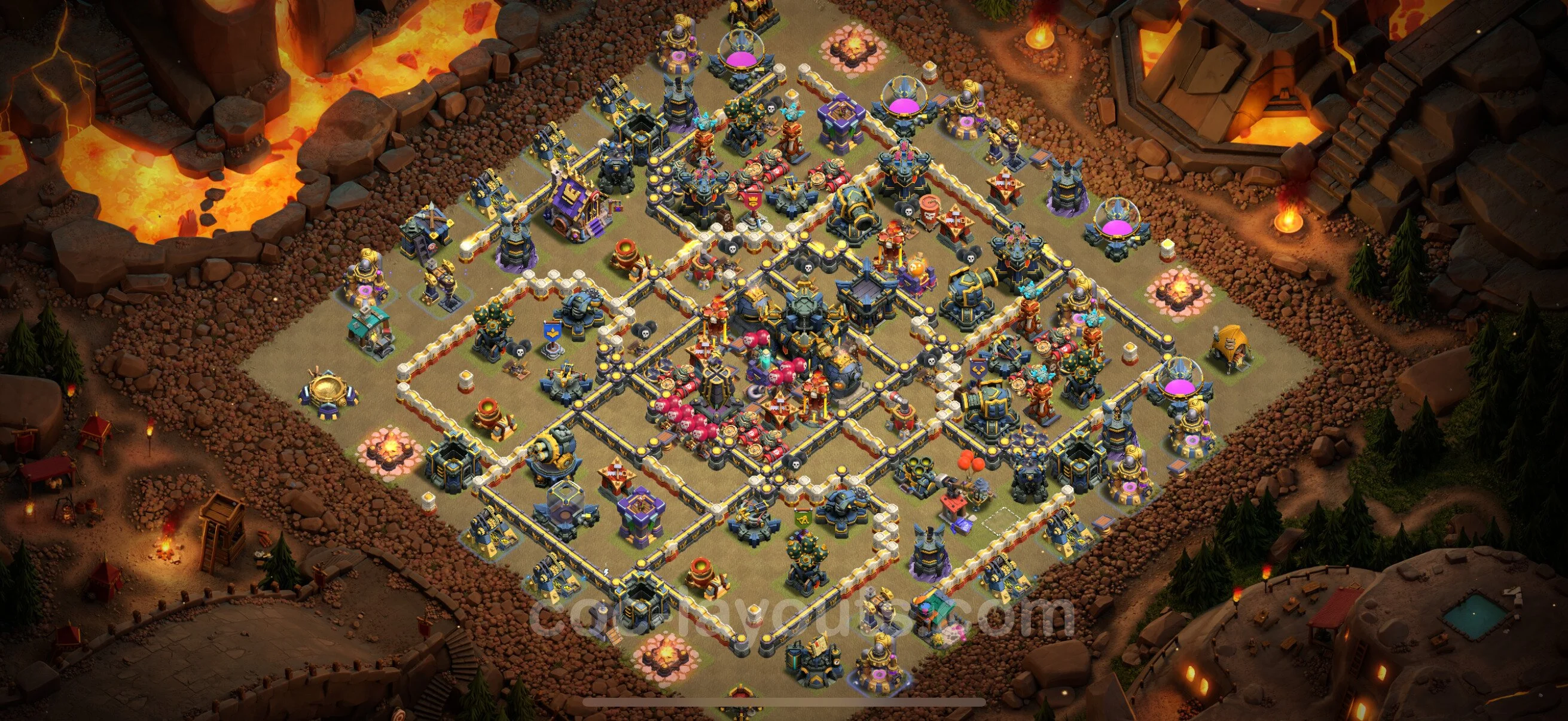 Top War Base TH17 with Link - Anti 3 Stars CWL Plan - Clash of Clans - (#69) — Oorlog BH17