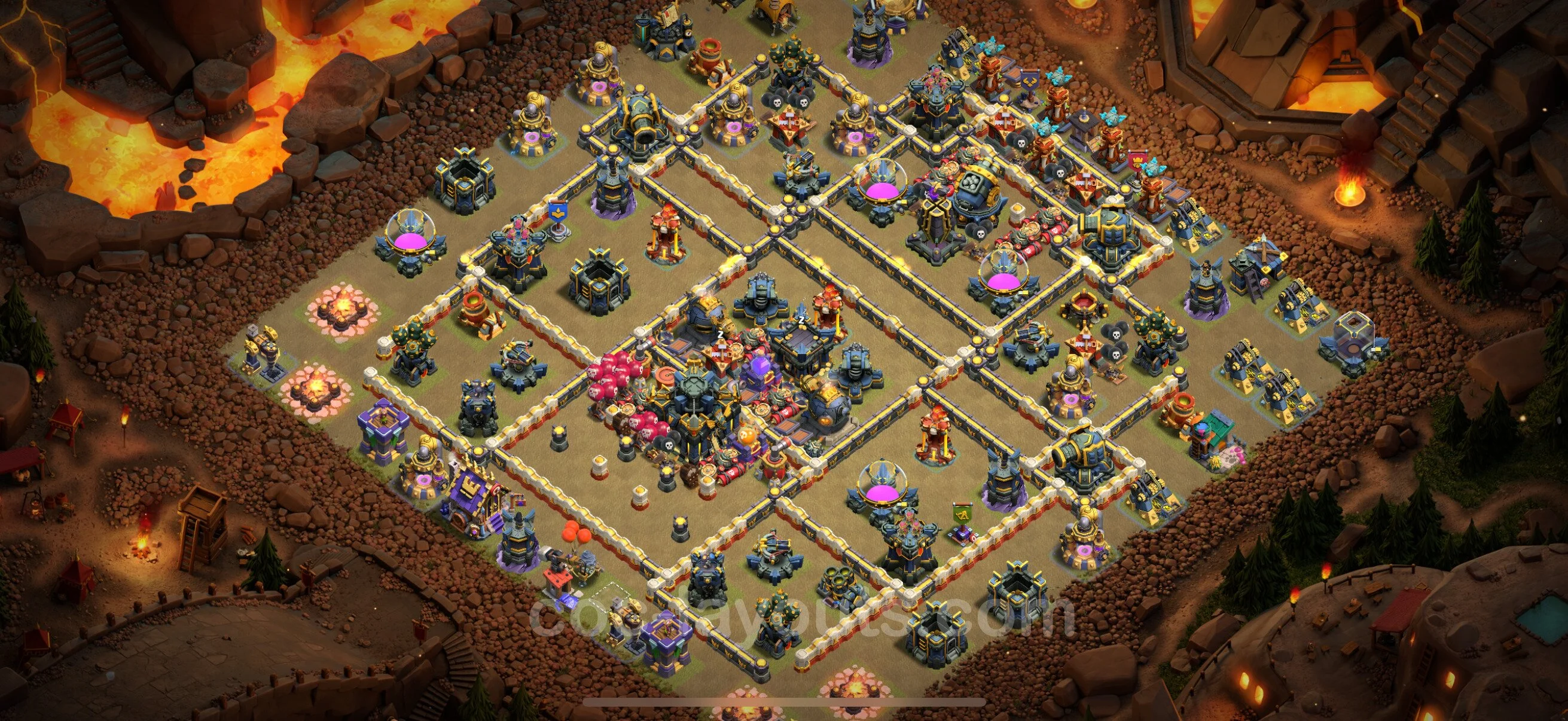Top War Base TH17 with Link - CWL Defence Plan - Clash of Clans - (#72) — Guerre BH17