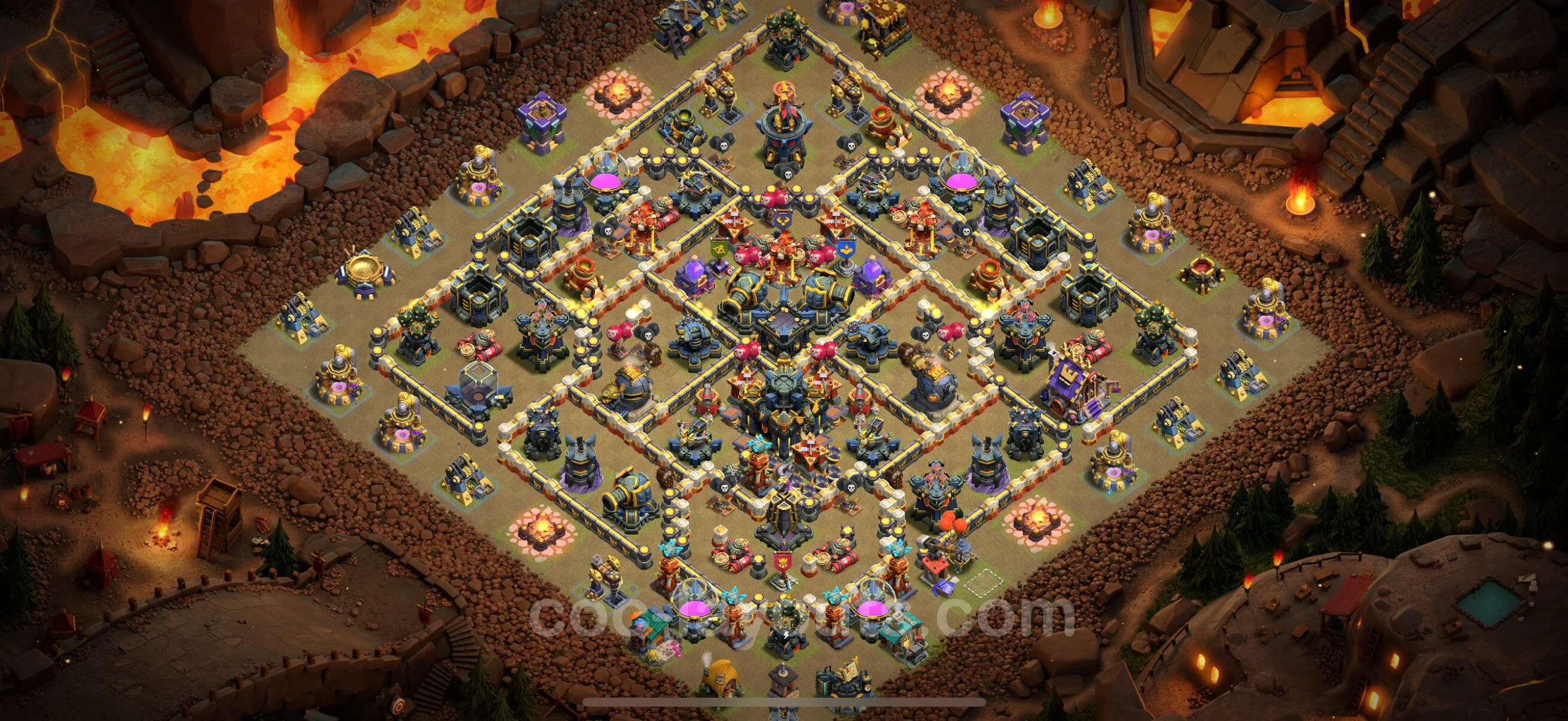 Top War Base TH17 with Link - Anti 3 Stars CWL Plan - Clash of Clans - (#73) — War BH17