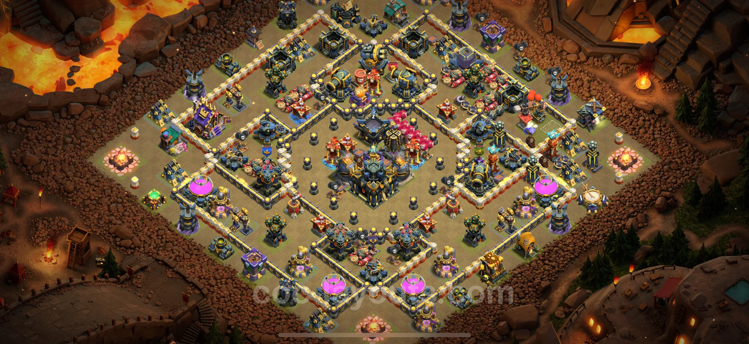 Top War Base TH17 with Link - CWL Defence Plan - Clash of Clans - (#78) — Guerre BH17