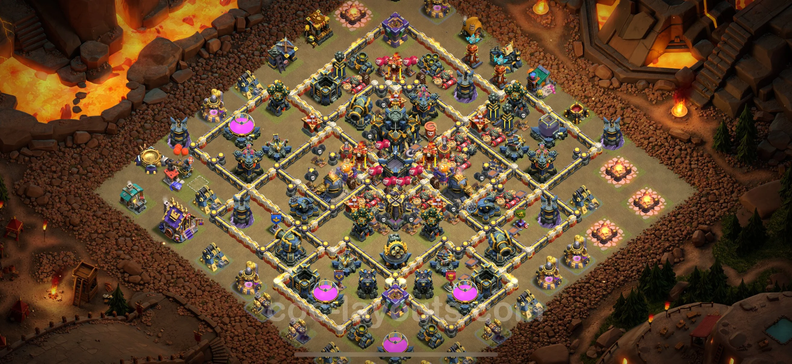 Top War Base TH17 with Link - Anti 3 Stars CWL Plan - Clash of Clans - (#79) — War BH17