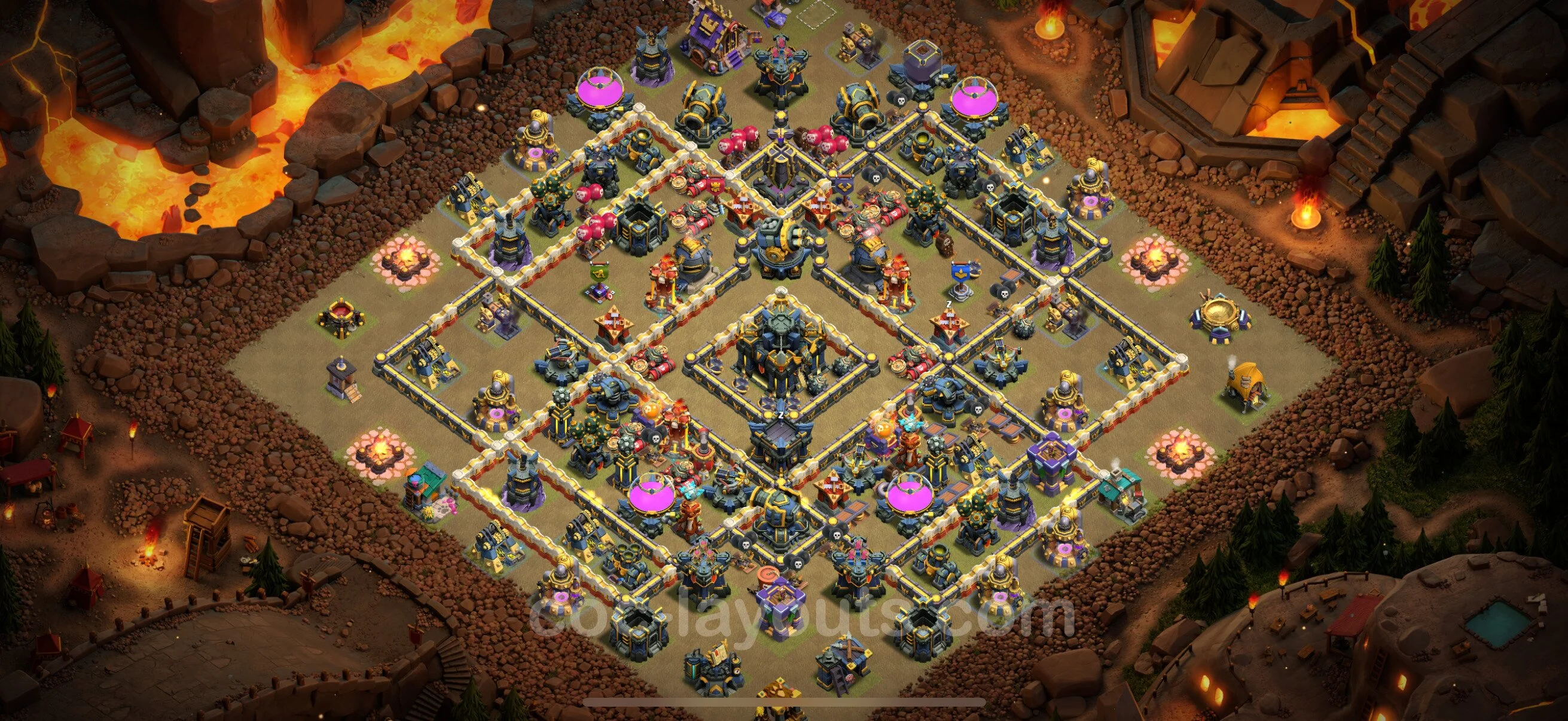 Top War Base TH17 with Link, Anti Everything - Anti 3 Stars CWL Plan - Clash of Clans - (#80) — War BH17