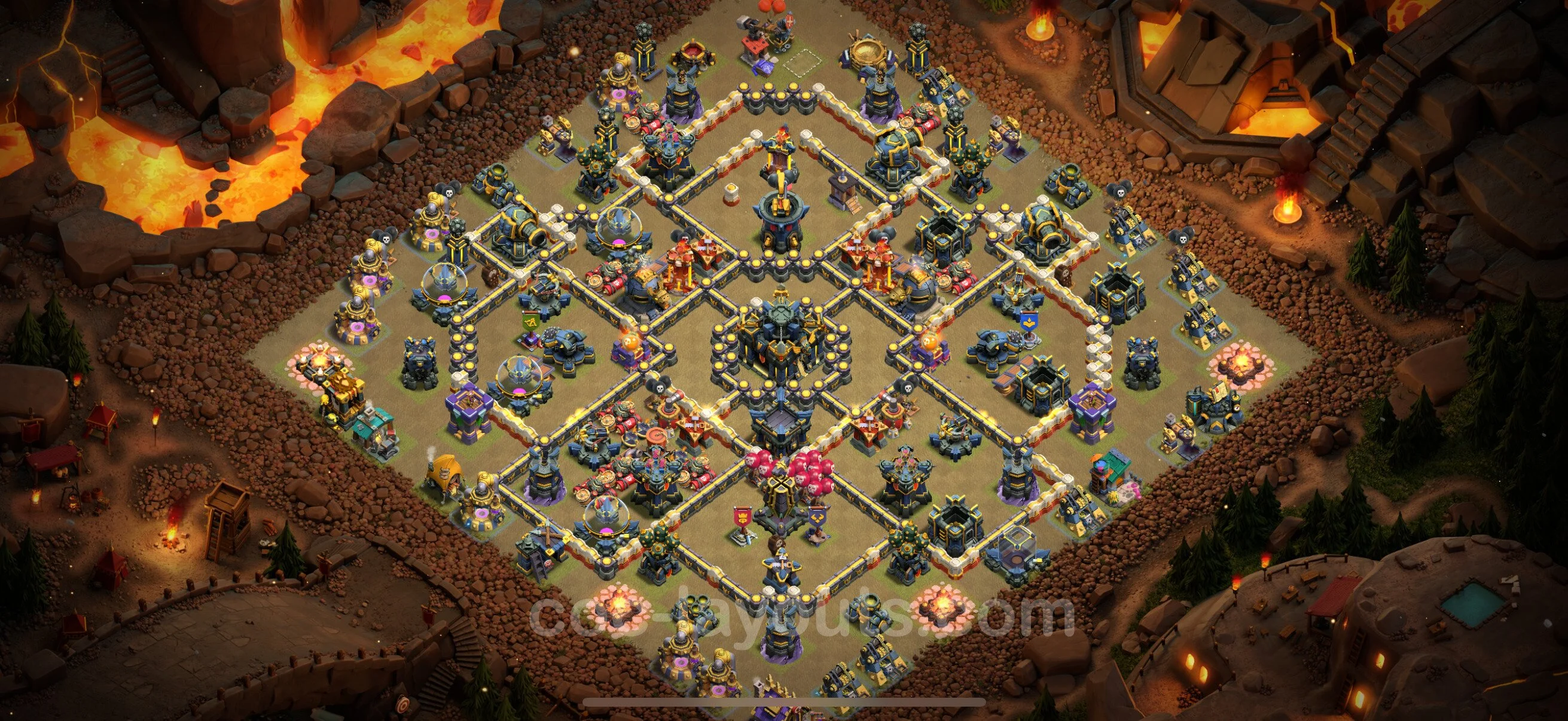Top War Base TH17 with Link, Anti Everything - CWL Defence Plan - Clash of Clans - (#84) — Oorlog BH17