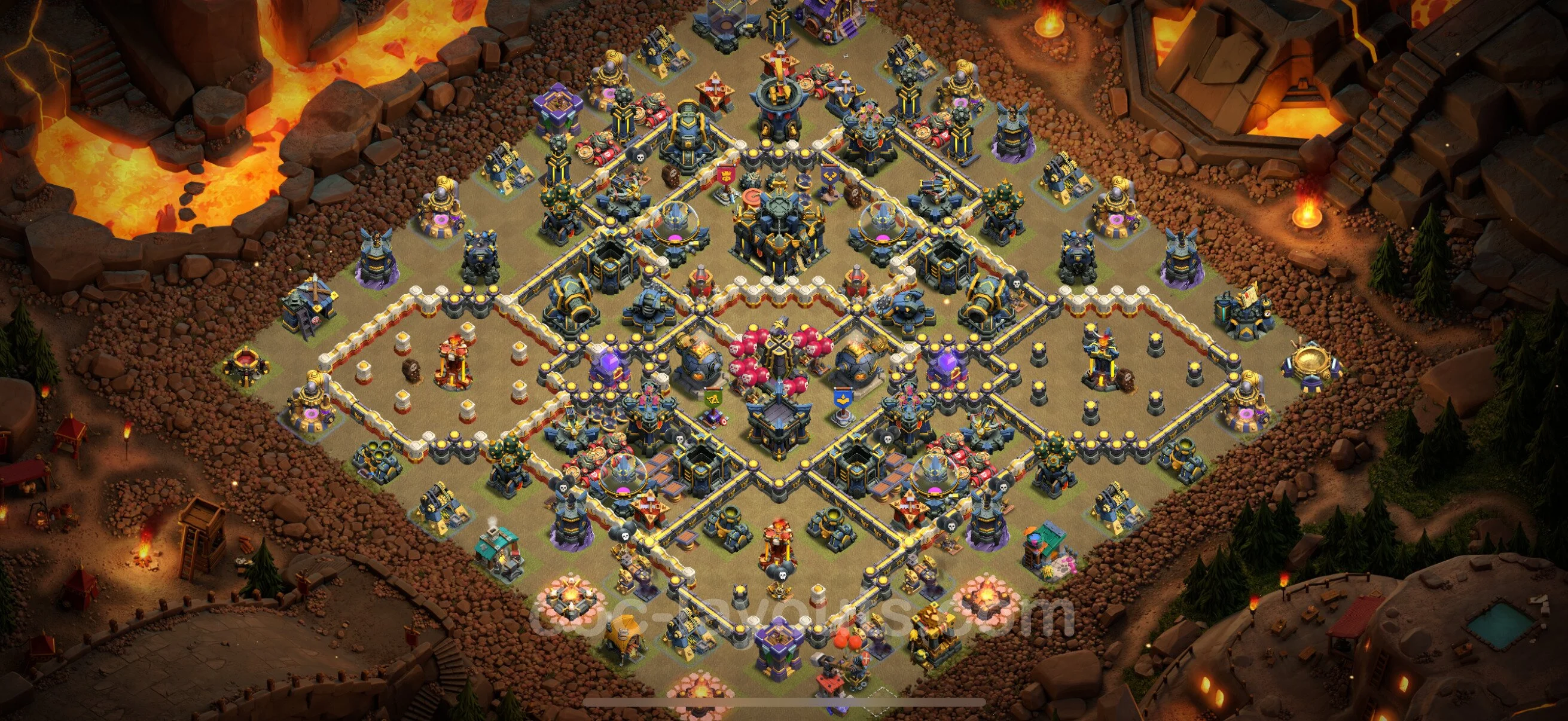 Top War Base TH17 with Link, Anti Everything - CWL Defence Plan - Clash of Clans - (#87) — Oorlog BH17