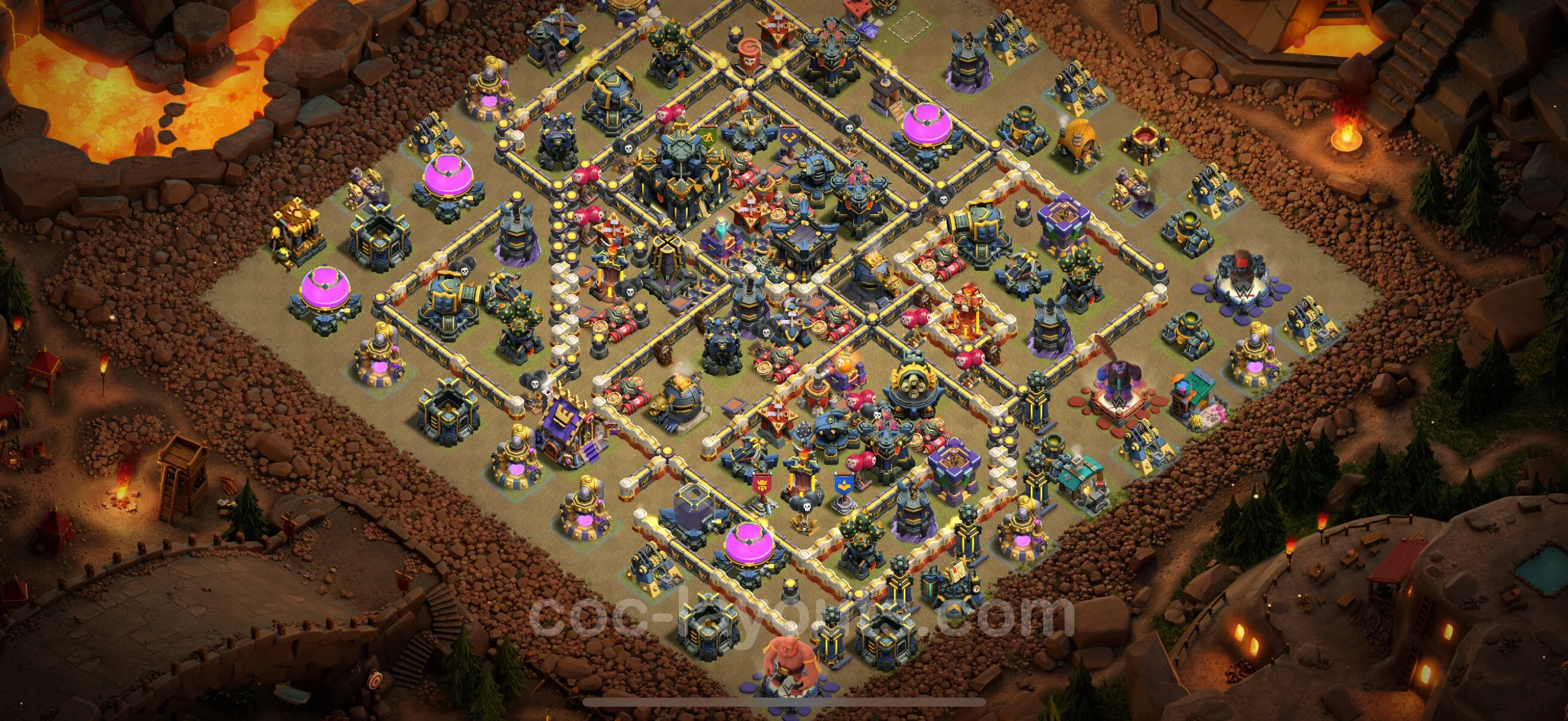 Top War Base TH17 with Link - Anti 3 Stars CWL Plan - Clash of Clans - (#90) — Guerre BH17