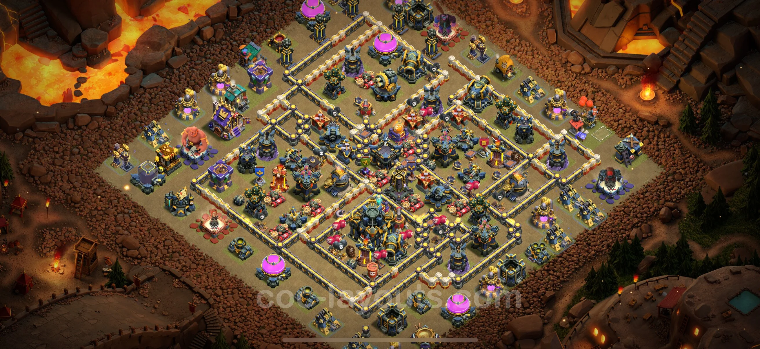 Top War Base TH17 with Link, Anti Everything - Anti 3 Stars CWL Plan - Clash of Clans - (#92) — War BH17