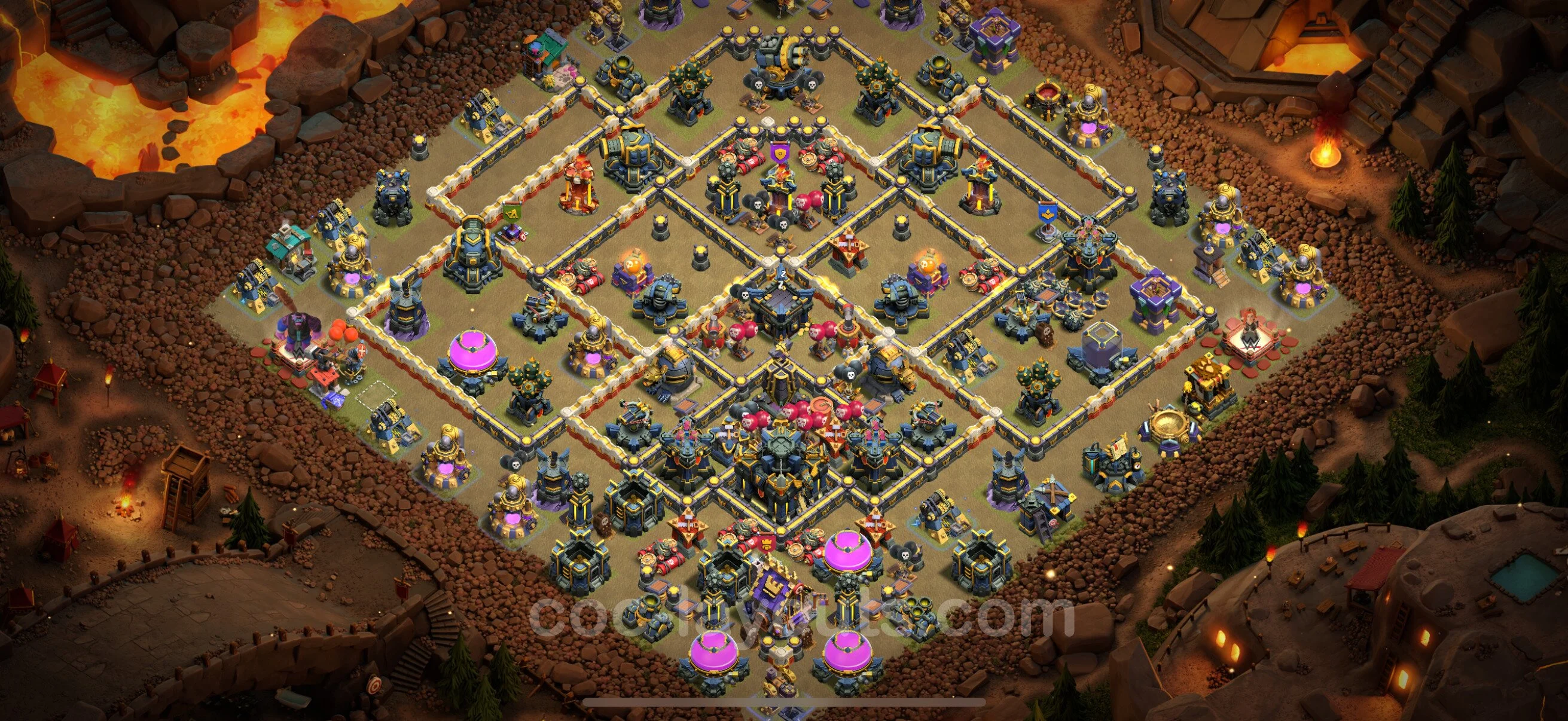 Top War Base TH17 with Link, Anti Everything - Anti 2 Stars CWL Plan - Clash of Clans - (#93) — Wojna BH17