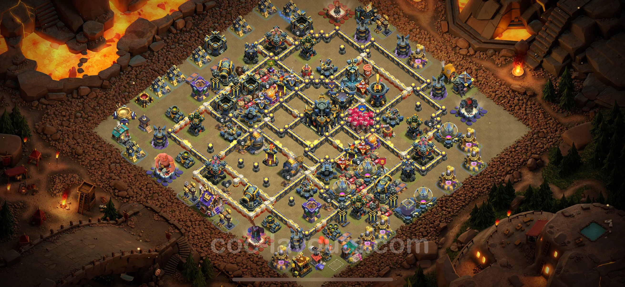 Top War Base TH17 with Link - CWL Defence Plan - Clash of Clans - (#94) — Krieg BH17