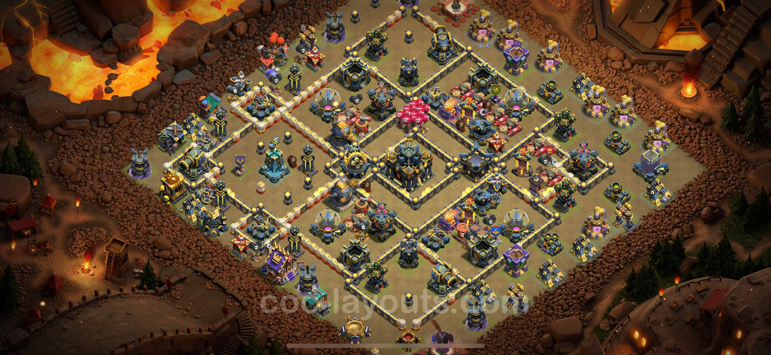 Top War Base TH17 with Link - CWL Defence Plan - Clash of Clans - (#97) — Война BH17