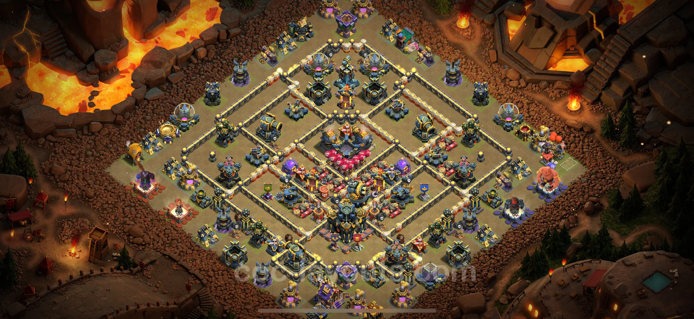 Top War Base TH17 with Link - CWL Defence Plan - Clash of Clans - (#99) — War BH17