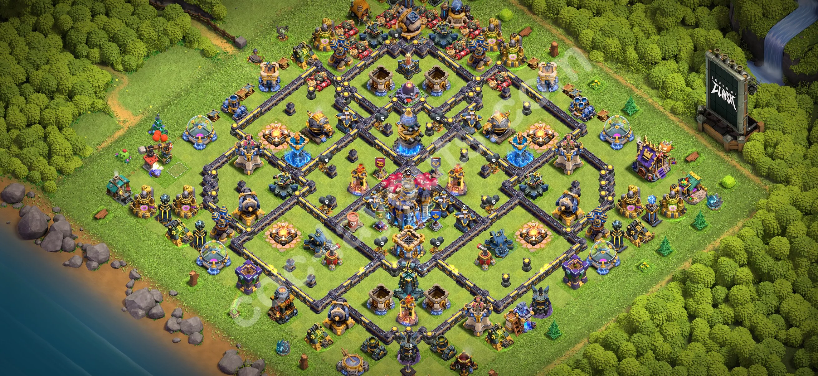 Top Base TH18 with Link - Anti Everything Defence Plan - Clash of Clans 2026 - (#1)