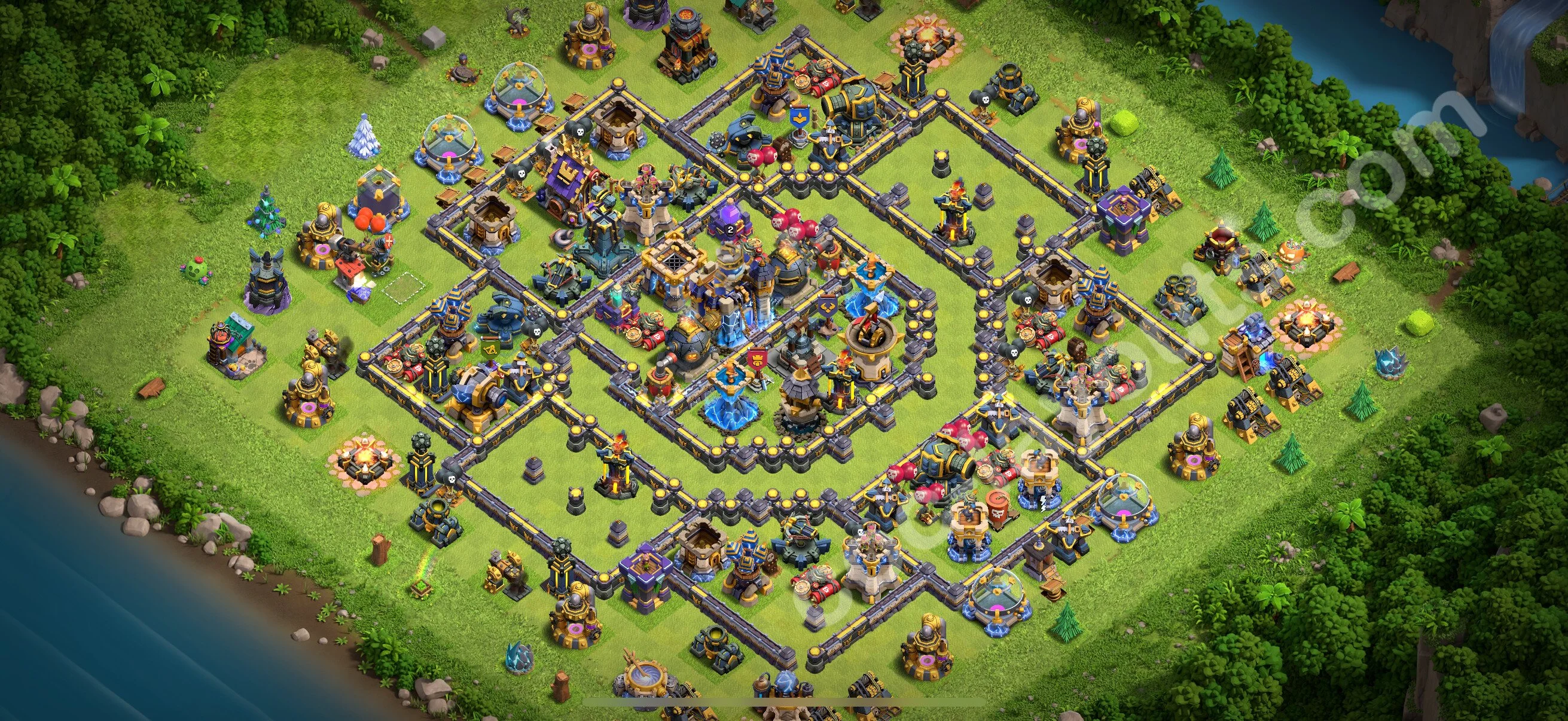 Anti 2 Stars Base TH18 with Link, Legend League - best plan / layout / design - Clash of Clans 2026 - (#14) — Verteidigung TH18