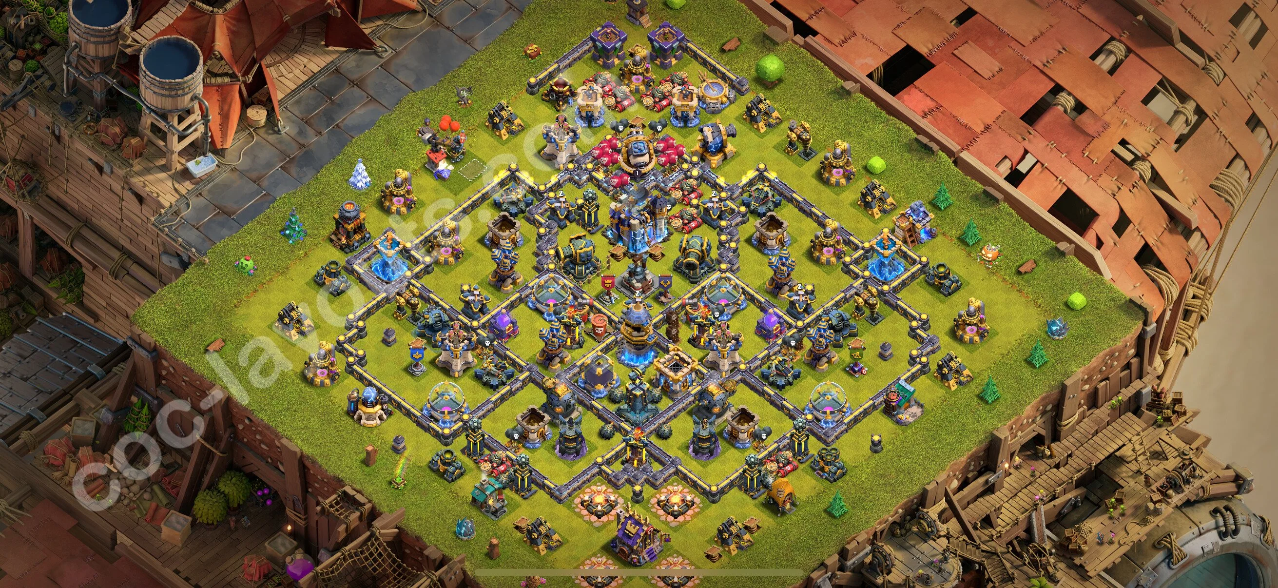 Base TH18 with Link, Hybrid - Anti Dragon Defence Plan / Anti Air - Clash of Clans 2026 - (#15) — Verteidigung TH18