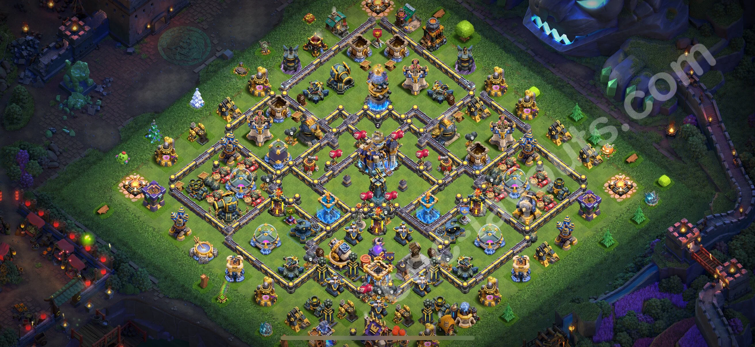 Anti 3 Stars Base TH18 with Link, Anti Everything - best plan / layout / design - Clash of Clans 2026 - (#16) — Défense TH18