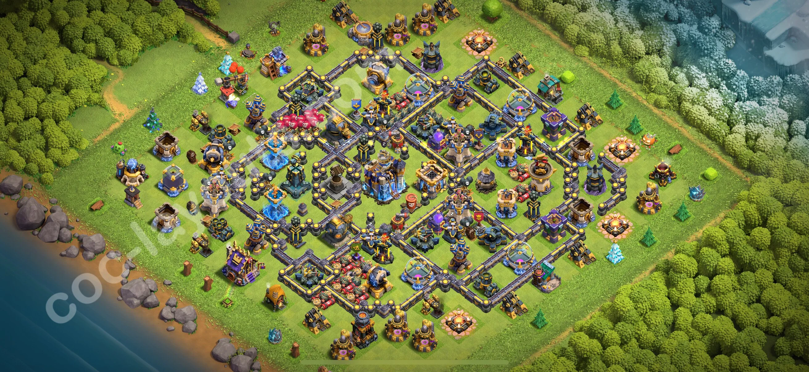 Top Base TH18 with Link - Anti Everything Defence Plan - Clash of Clans 2026 - (#19) — Verteidigung TH18