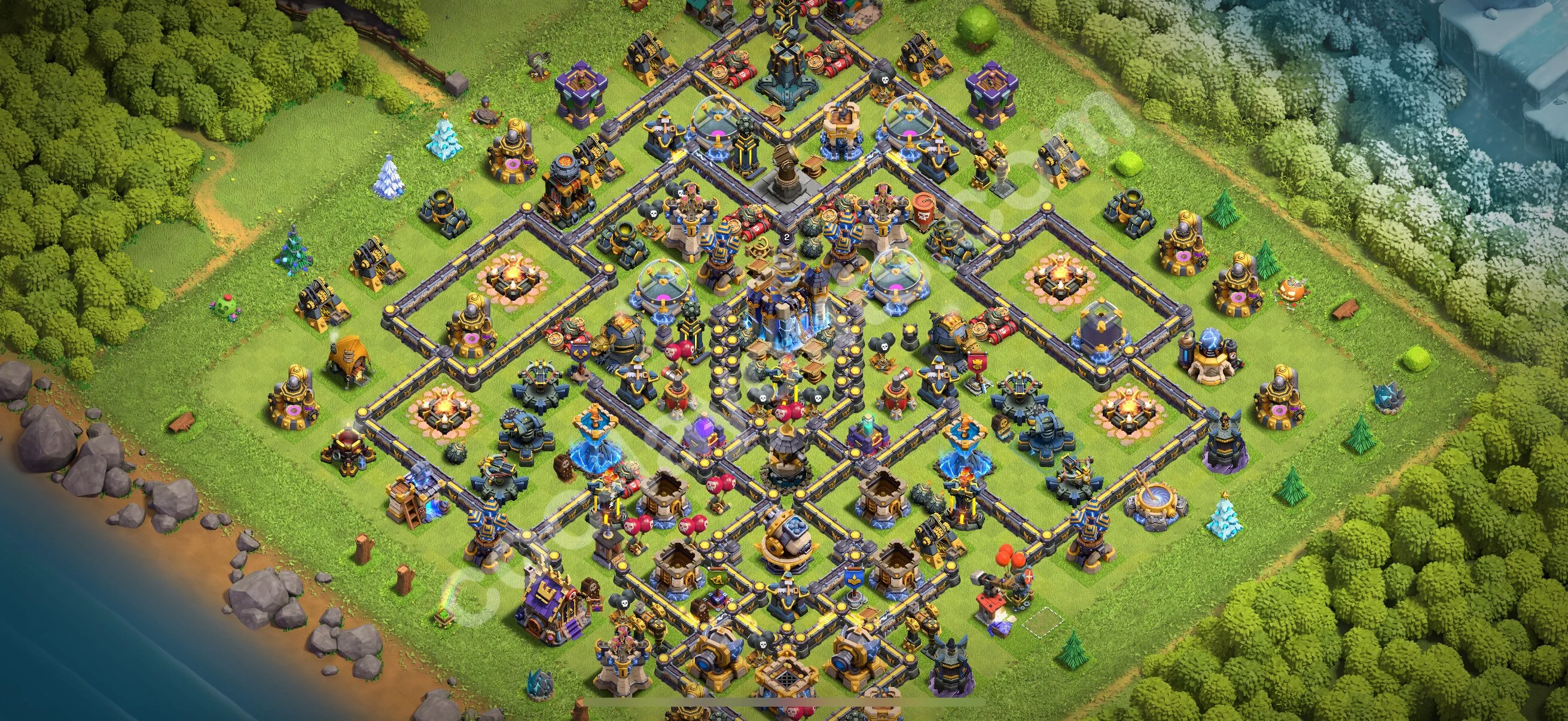 Defense (Trophy) Base TH18 with Link - plan / layout / design - Clash of Clans 2026 - (#20) — Verteidigung TH18