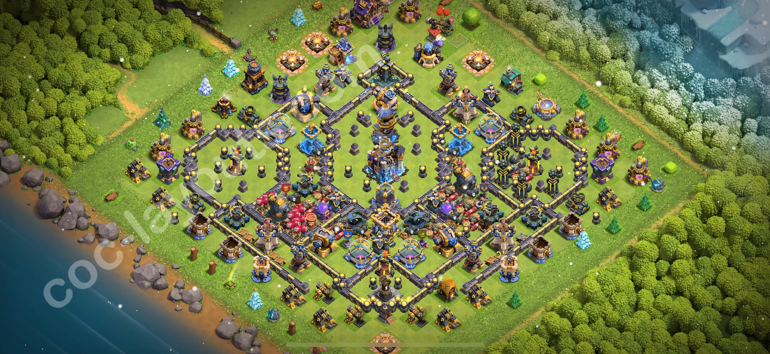 Anti 3 Stars Base TH18 with Link - best plan / layout / design - Clash of Clans 2026 - (#25) — Verteidigung TH18