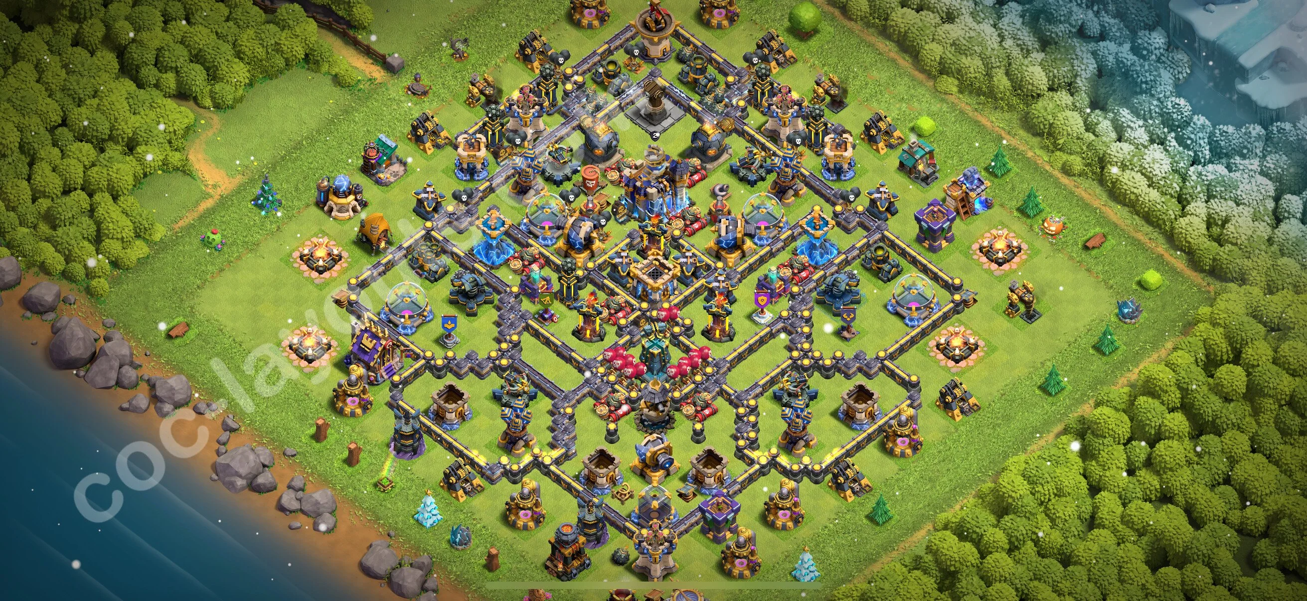 Anti 2 Stars Base TH18 with Link, Legend League - best plan / layout / design - Clash of Clans 2026 - (#27) — Verdediging TH18