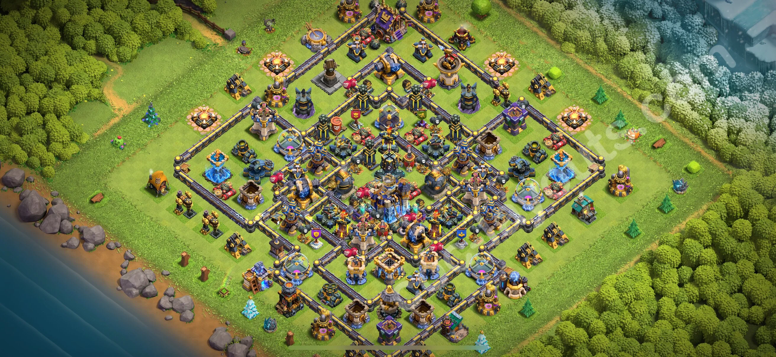 Anti 2 Stars Base TH18 with Link, Legend League - best plan / layout / design - Clash of Clans 2026 - (#28) — Захист TH18