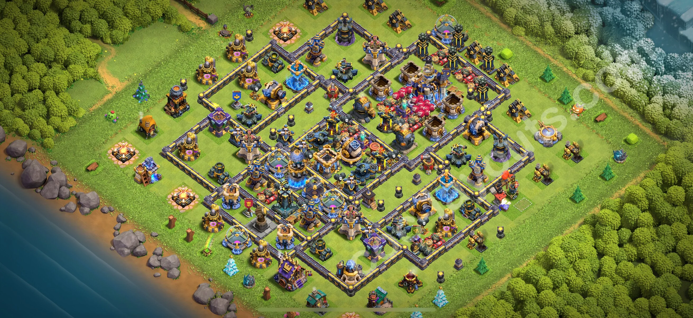 Top Base TH18 with Link - Anti Everything Defence Plan - Clash of Clans 2026 - (#30) — Захист TH18