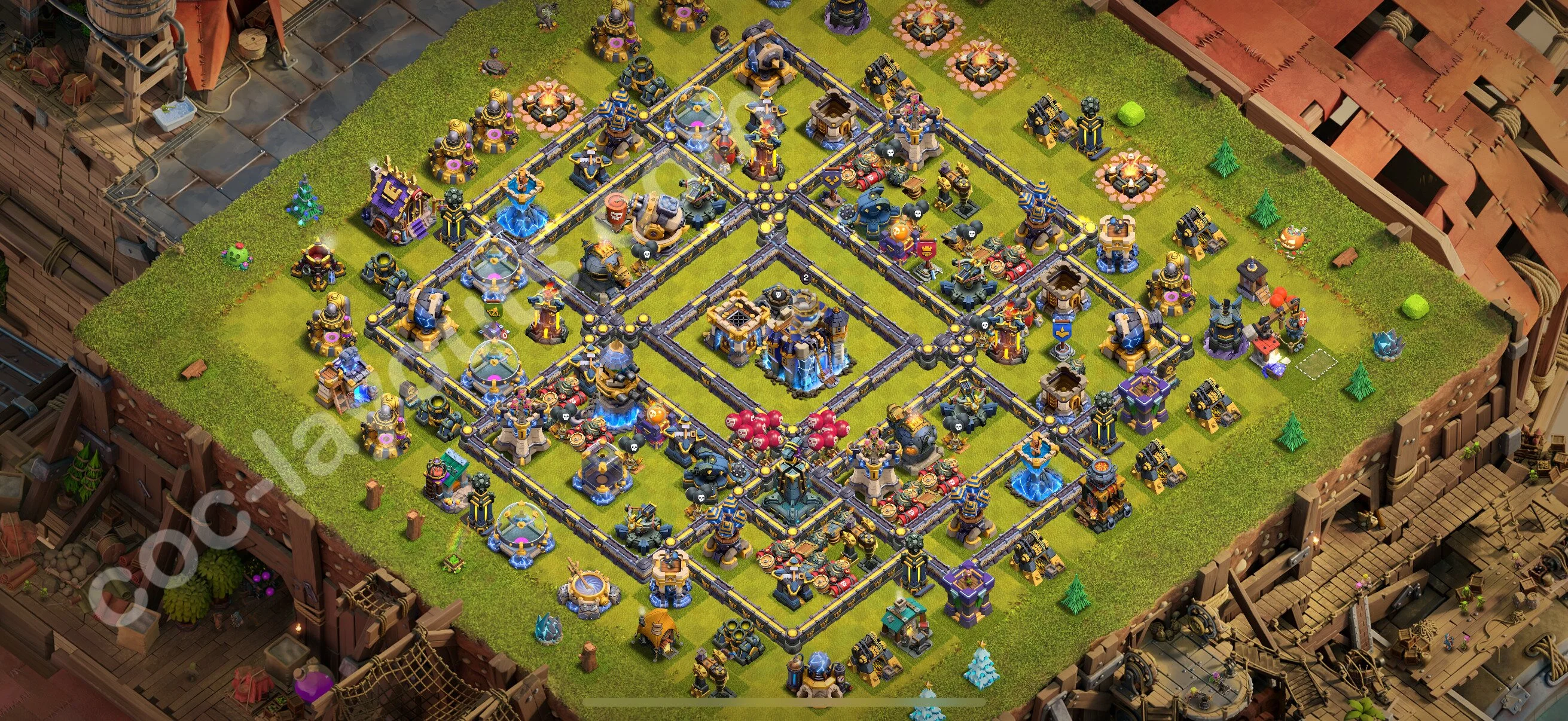 Defense (Trophy) Base TH18 with Link, Anti 2 Stars - plan / layout / design - Clash of Clans 2026 - (#38) — Defense TH18