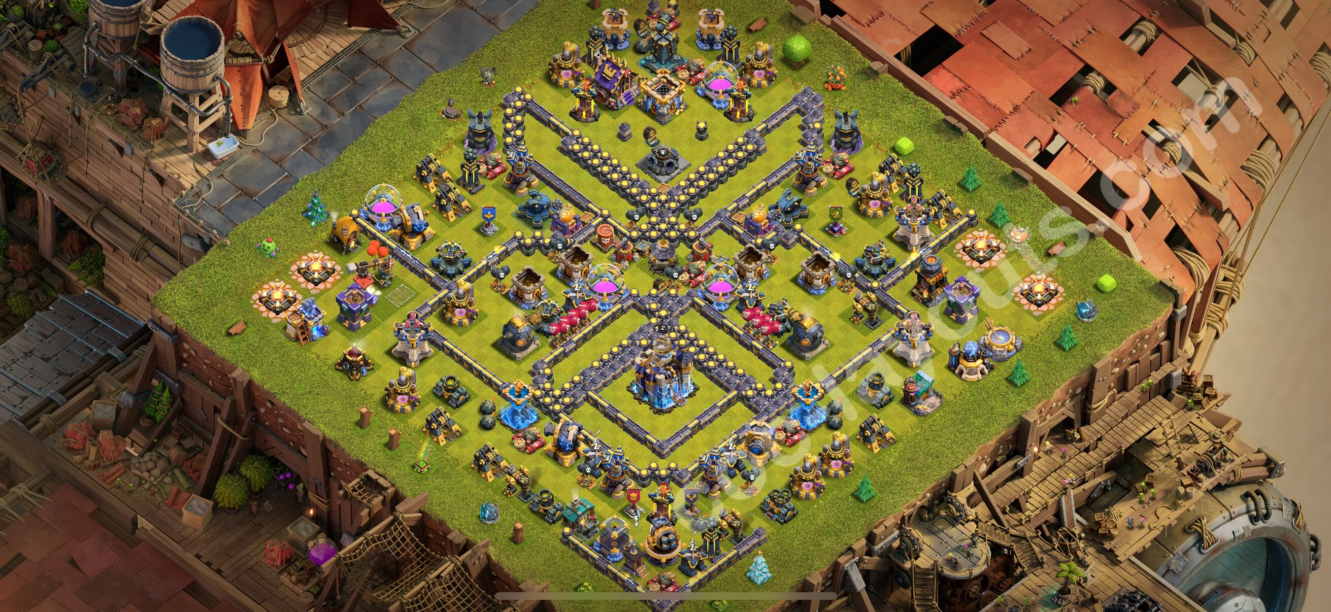Defense (Trophy) Base TH18 with Link - plan / layout / design - Clash of Clans 2026 - (#39) — Obrona TH18