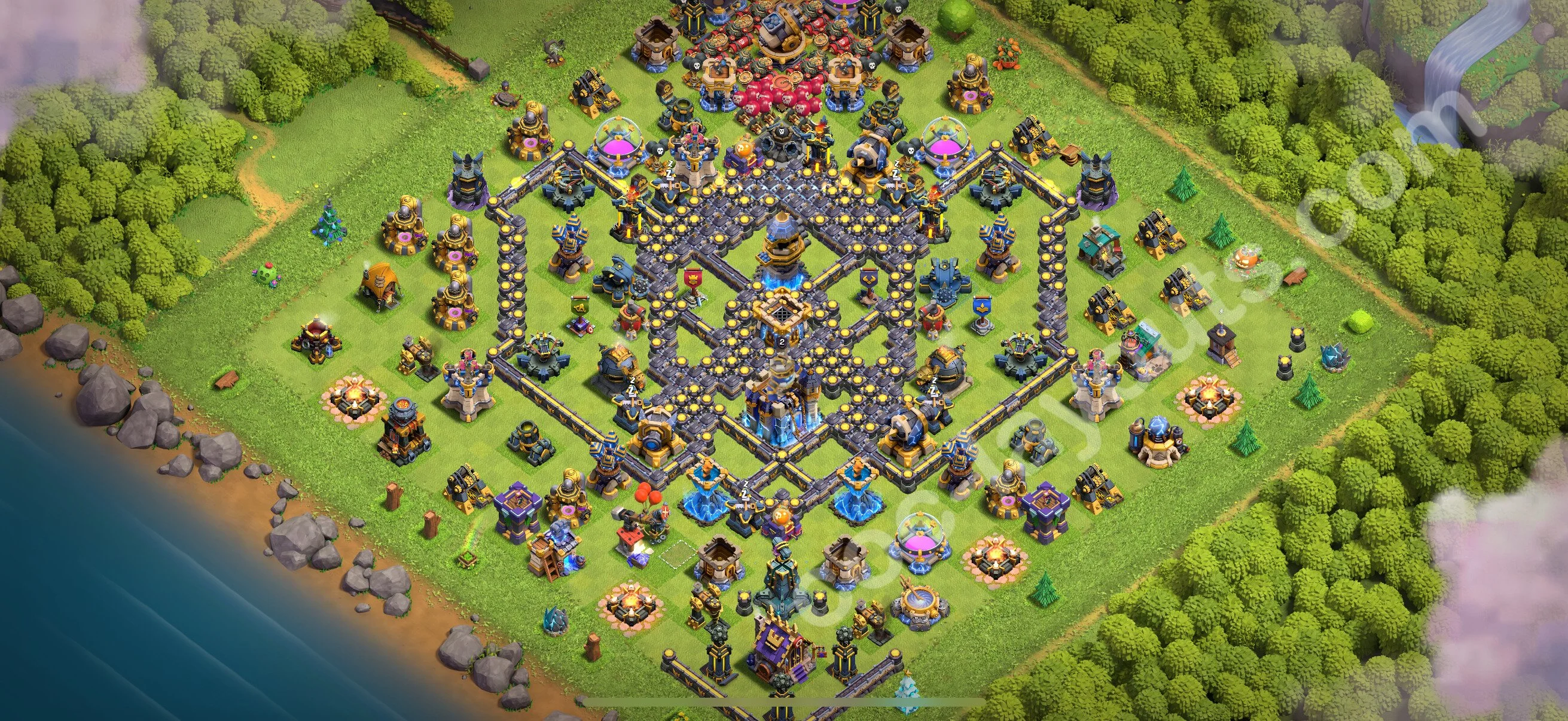 Defense (Trophy) Base TH18 with Link, Legend League - plan / layout / design - Clash of Clans 2026 - (#41) — Захист TH18