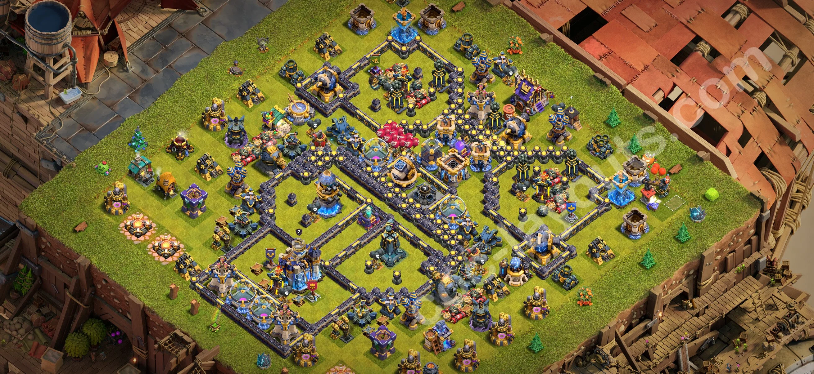 Anti 3 Stars Base TH18 with Link - best plan / layout / design - Clash of Clans 2026 - (#48) — Défense TH18