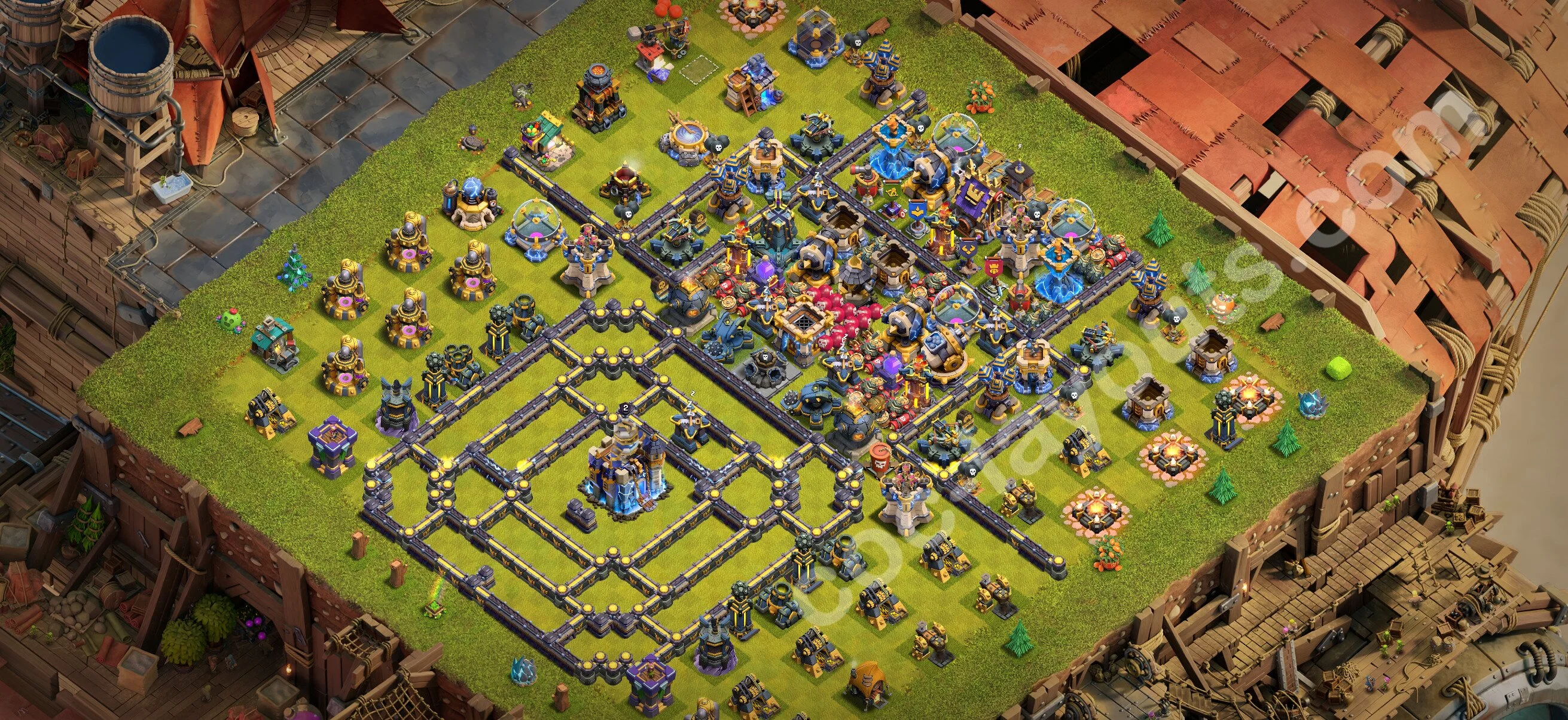 Anti 2 Stars Base TH18 with Link - best plan / layout / design - Clash of Clans 2026 - (#49) — Verteidigung TH18
