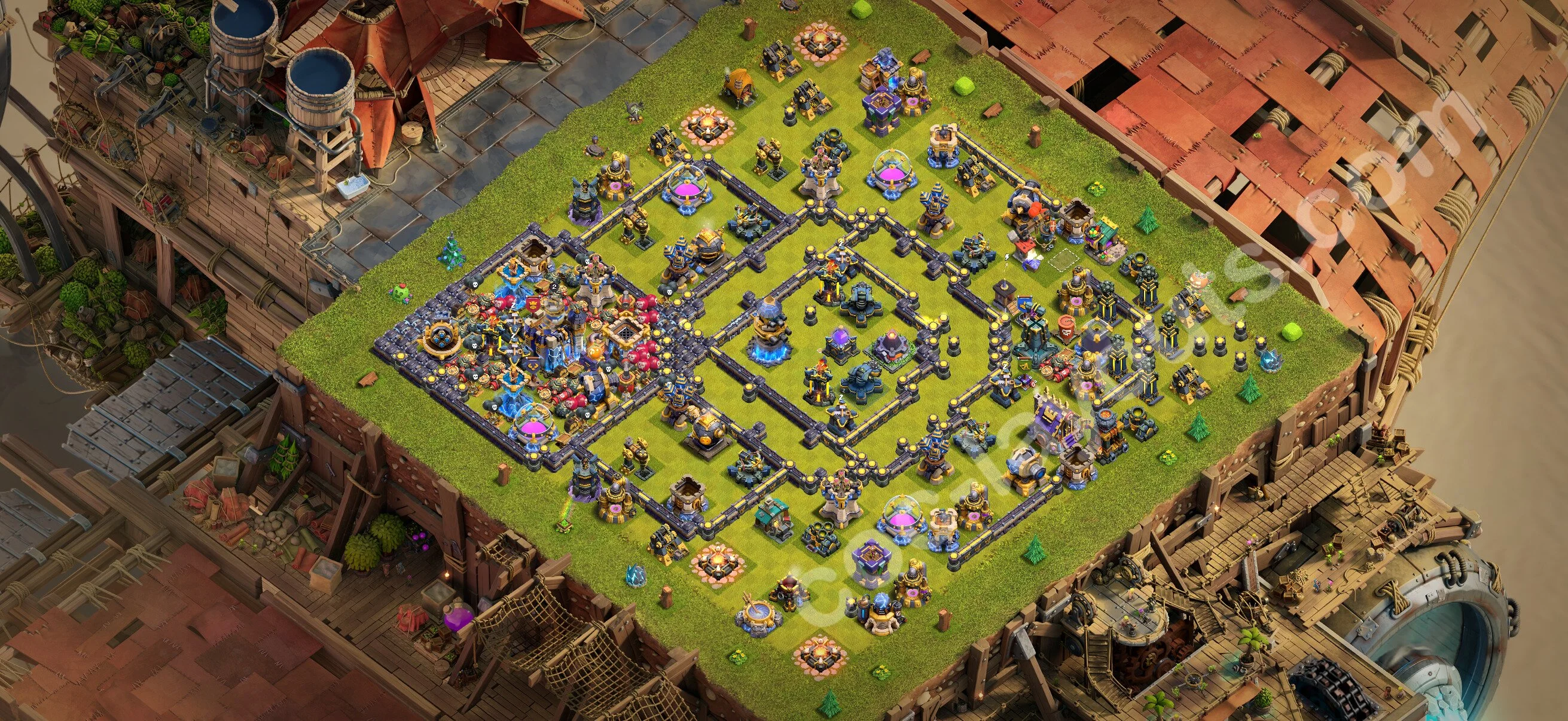 Anti 3 Stars Base TH18 with Link - best plan / layout / design - Clash of Clans 2026 - (#56) — Verteidigung TH18