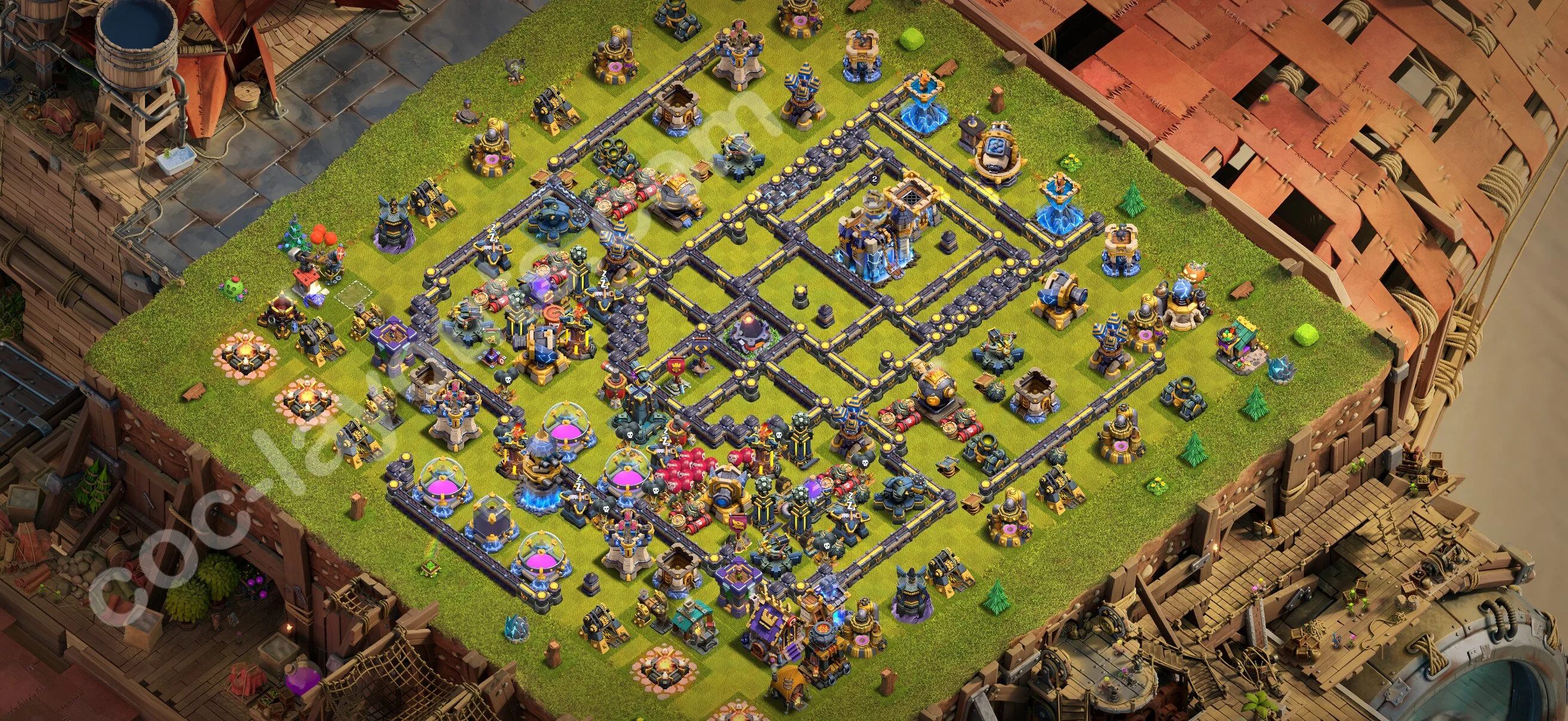 Anti 3 Stars Base TH18 with Link, Anti Everything - best plan / layout / design - Clash of Clans 2026 - (#57) — Verdediging TH18