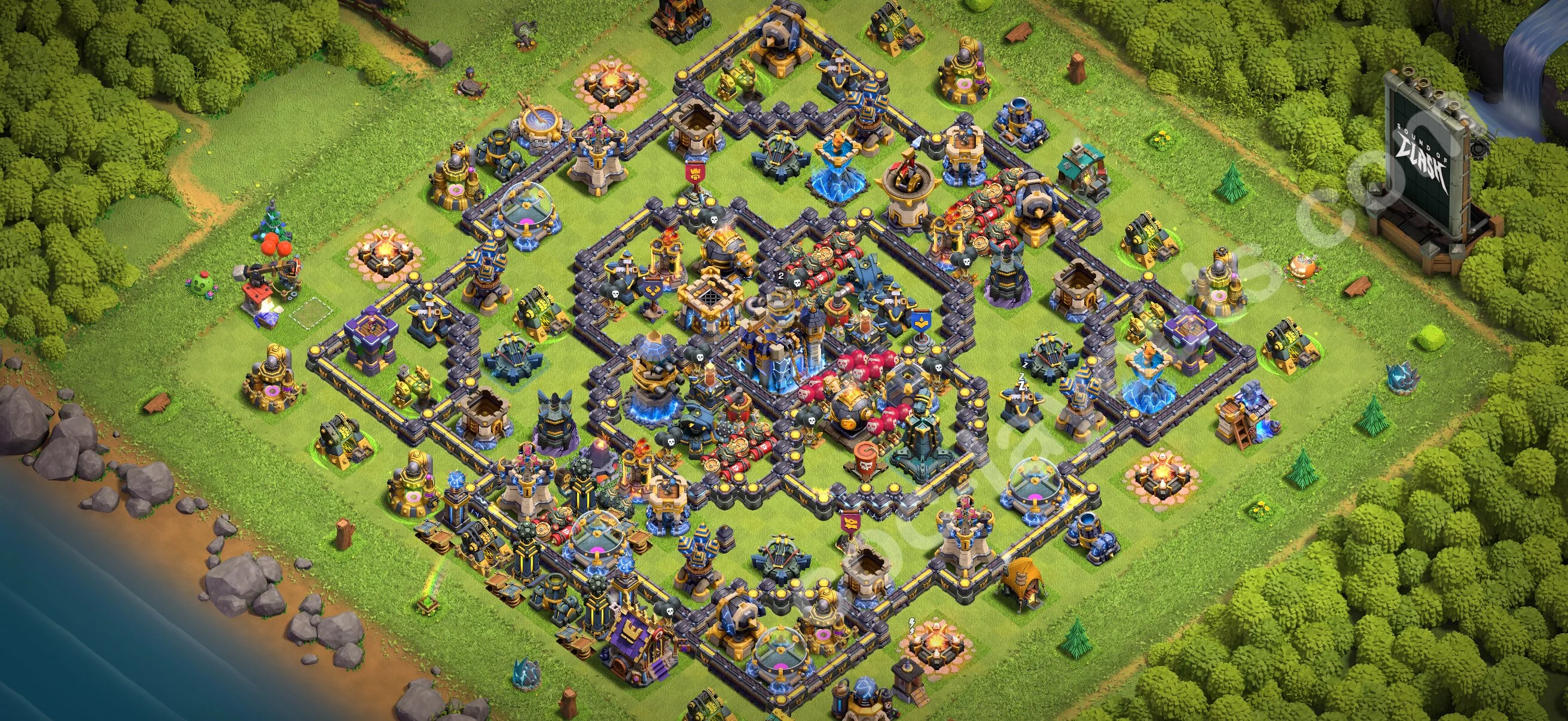 Anti 3 Stars Base TH18 with Link, Hybrid - best plan / layout / design - Clash of Clans 2026 - (#6)