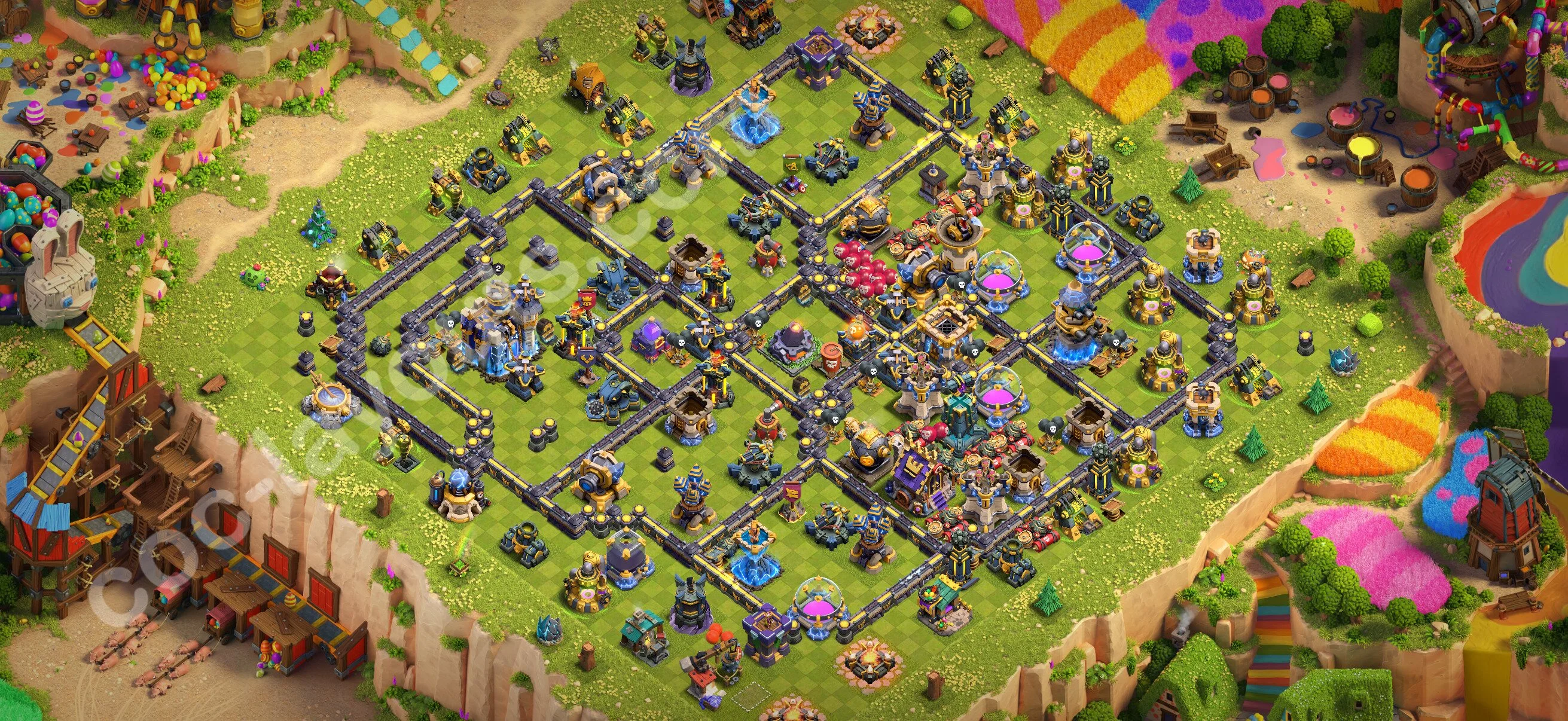 Defense (Trophy) Base TH18 with Link - plan / layout / design - Clash of Clans 2026 - (#62) — Défense TH18