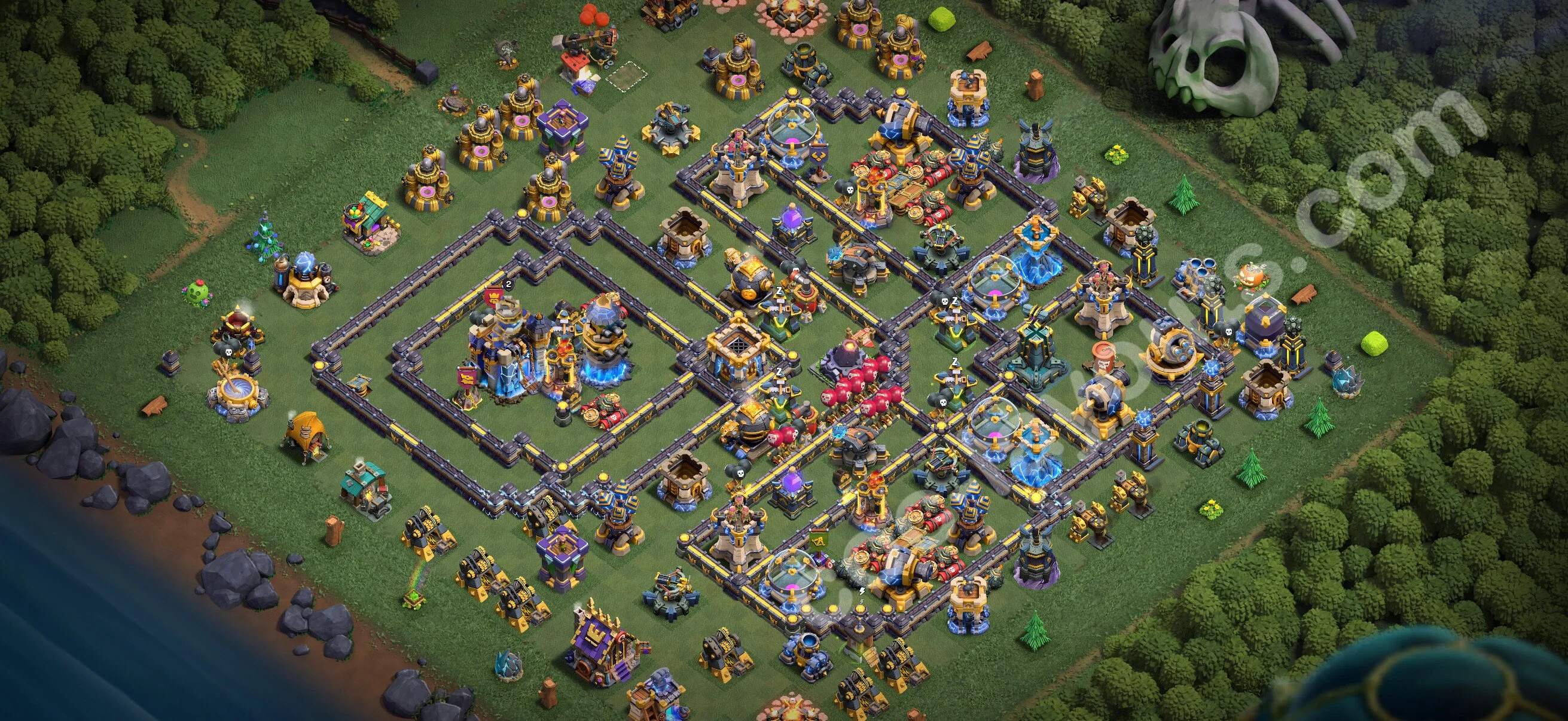 Anti 2 Stars Base TH18 with Link - best plan / layout / design - Clash of Clans 2026 - (#63) — Захист TH18