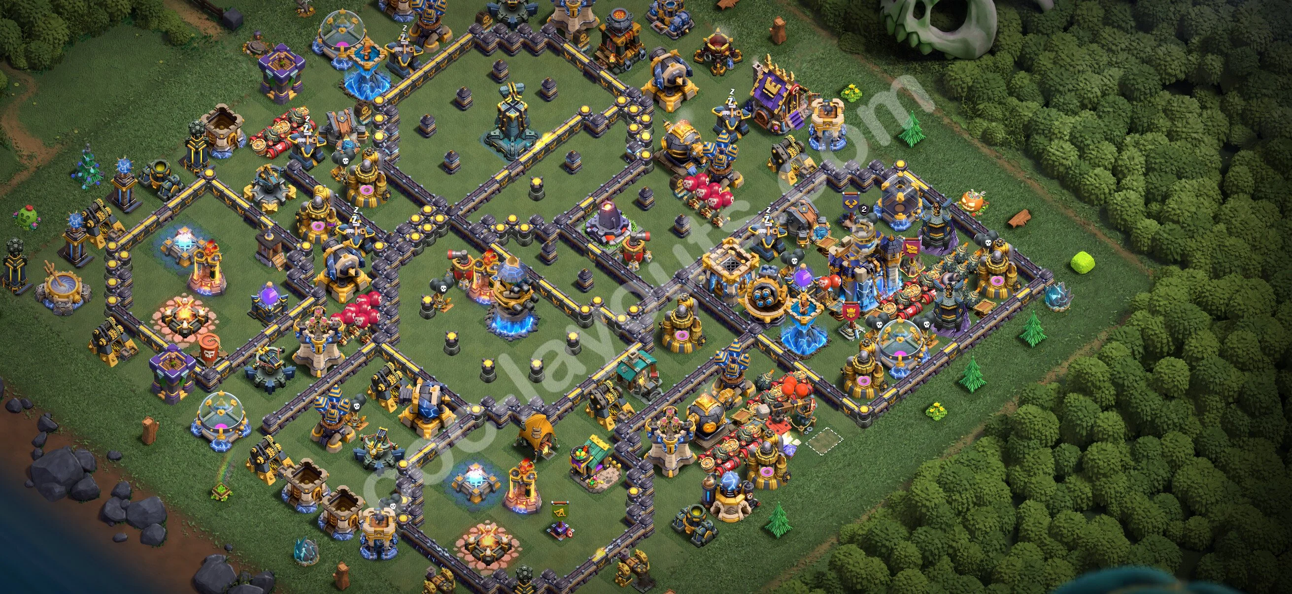 Anti 3 Stars Base TH18 with Link - best plan / layout / design - Clash of Clans 2026 - (#64) — Défense TH18