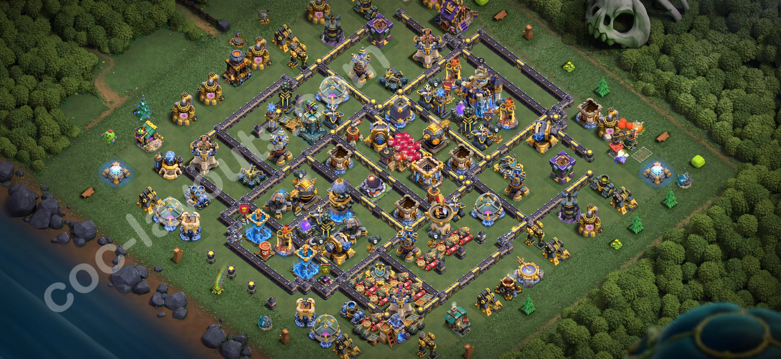 Anti 3 Stars Base TH18 with Link - best plan / layout / design - Clash of Clans 2026 - (#65) — Verteidigung TH18