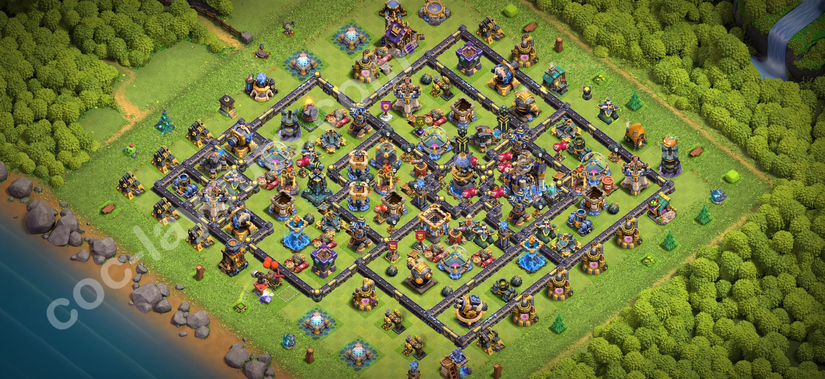 Anti 3 Stars Base TH18 with Link - best plan / layout / design - Clash of Clans 2026 - (#68) — Verteidigung TH18