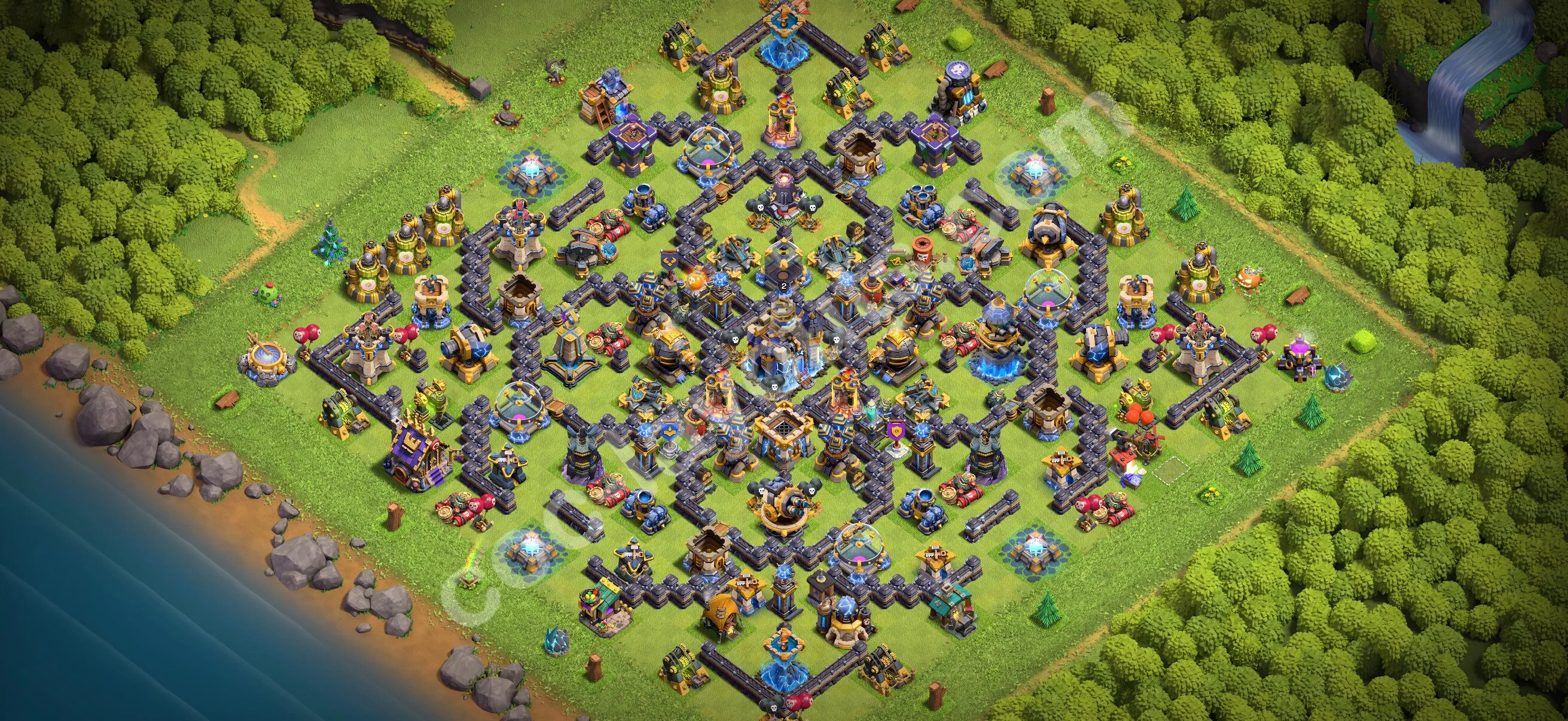 Anti 3 Stars Base TH18 with Link - best plan / layout / design - Clash of Clans 2026 - (#75) — Захист TH18