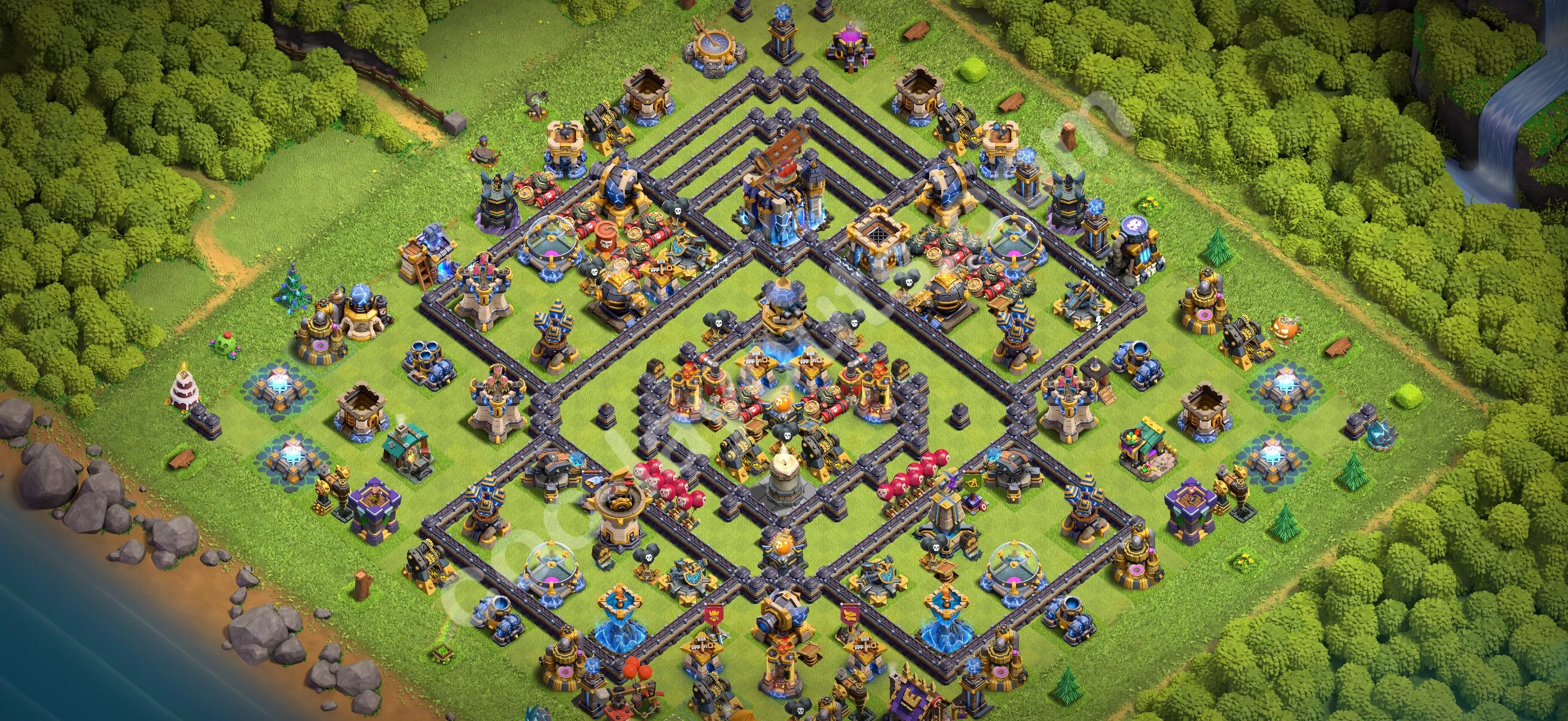 Anti 3 Stars Base TH18 with Link, Anti Air / Electro Dragon - best plan / layout / design - Clash of Clans 2026 - (#76) — Захист TH18