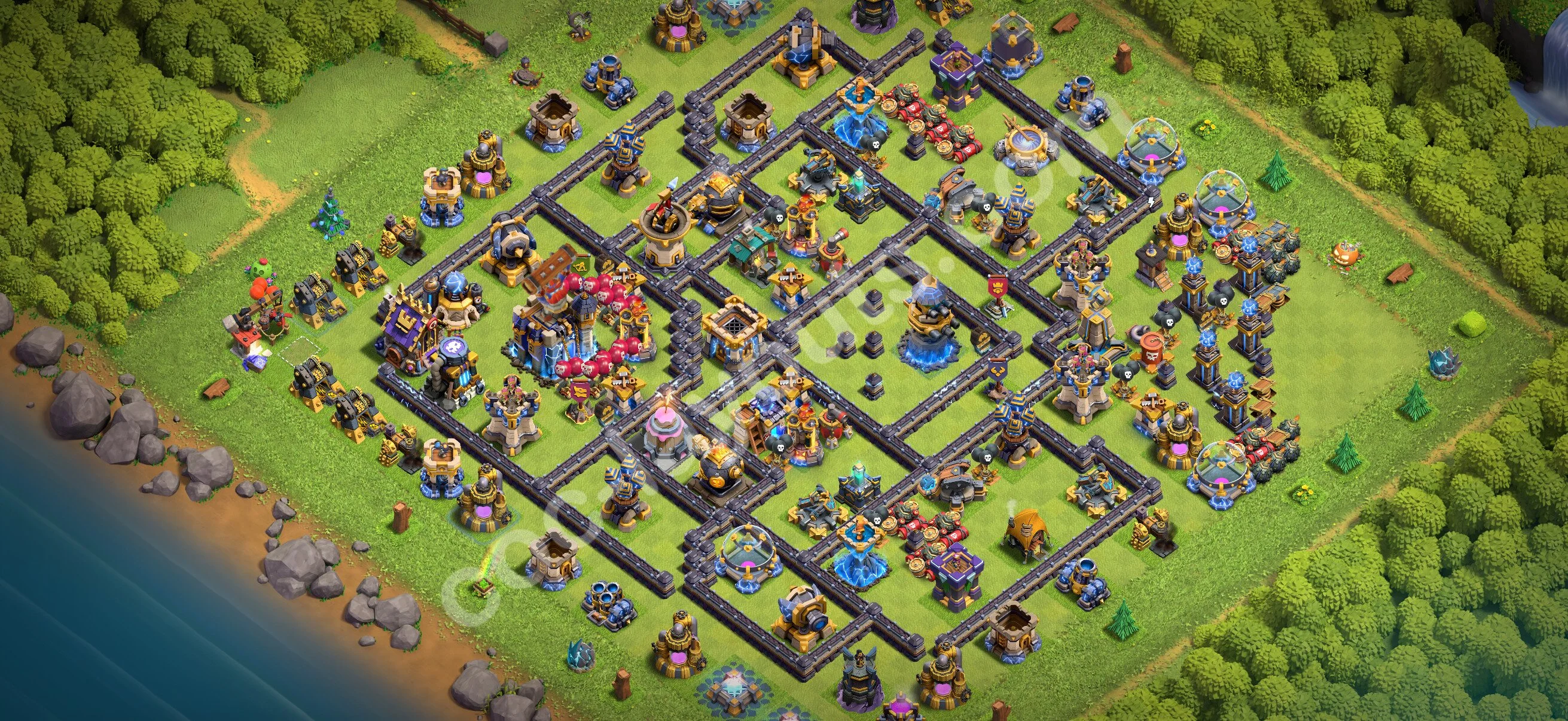 Top Base TH18 with Link - Anti Everything Defence Plan - Clash of Clans 2026 - (#77) — Verdediging TH18