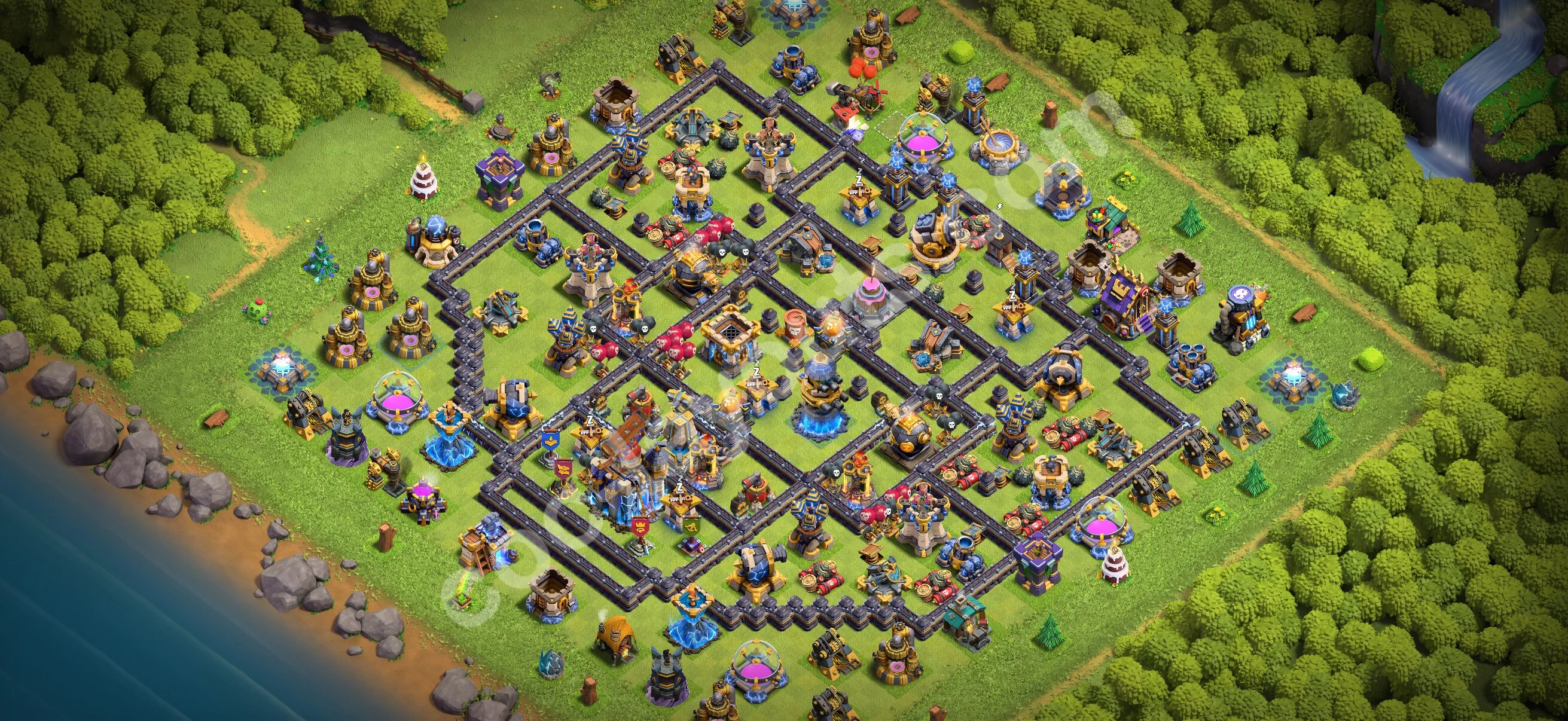 Anti 3 Stars Base TH18 with Link, Anti Air / Electro Dragon - best plan / layout / design - Clash of Clans 2026 - (#82) — Захист TH18