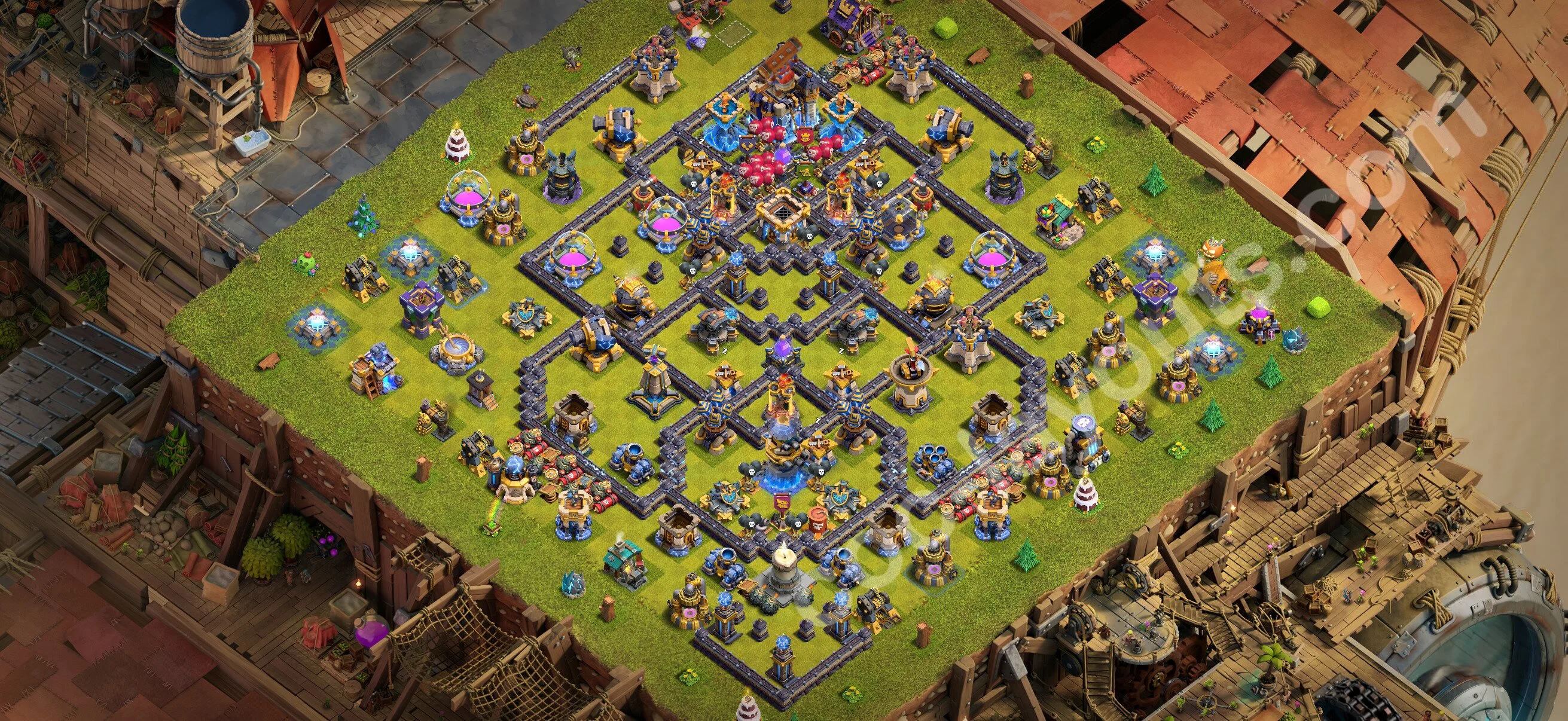 Anti 3 Stars Base TH18 with Link - best plan / layout / design - Clash of Clans 2026 - (#83) — Verdediging TH18