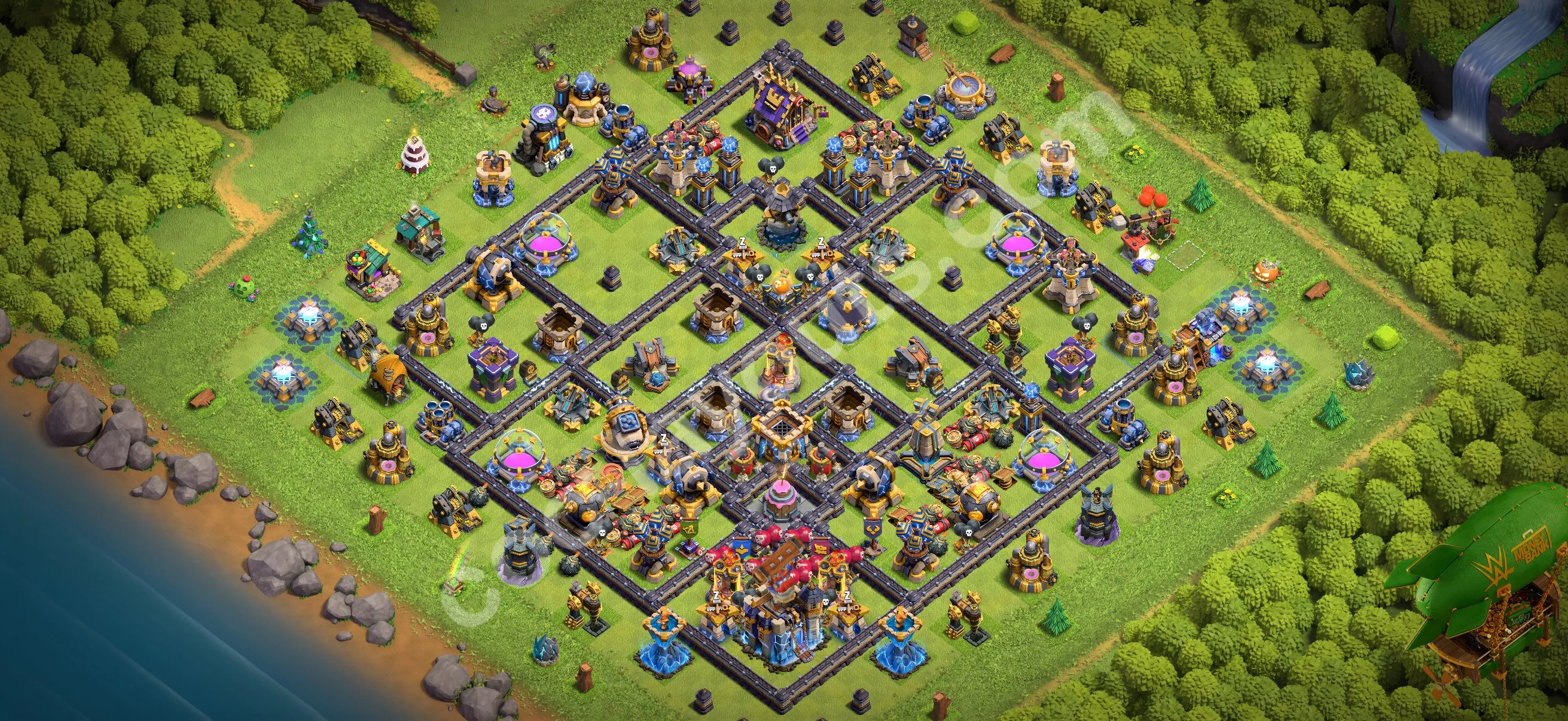 Anti 3 Stars Base TH18 with Link - best plan / layout / design - Clash of Clans 2026 - (#86) — Захист TH18