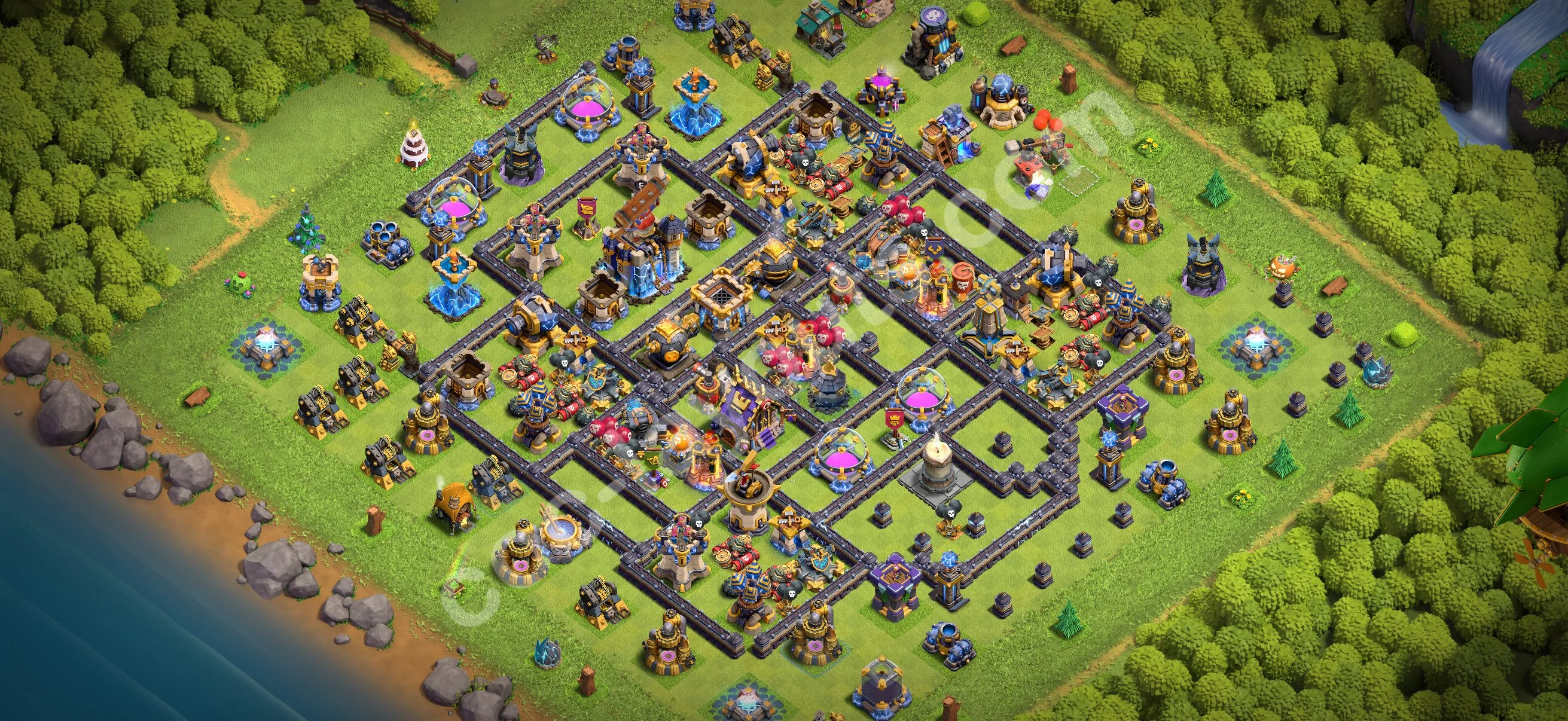 Anti 3 Stars Base TH18 with Link - best plan / layout / design - Clash of Clans 2026 - (#87) — Защита TH18
