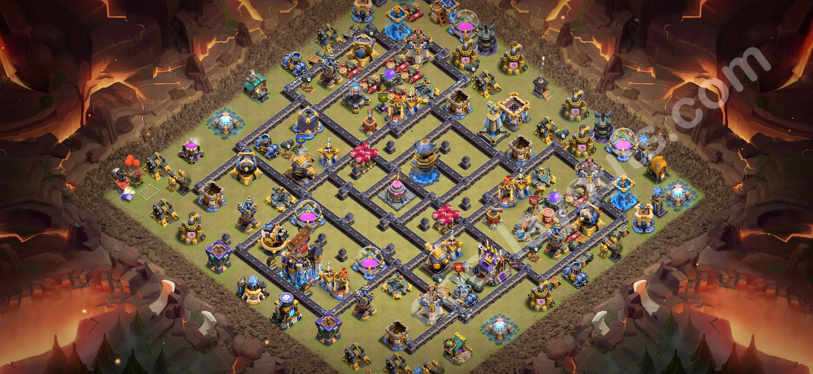 Anti 3 Stars Base TH18 with Link - best plan / layout / design - Clash of Clans 2026 - (#88) — Verdediging BH18