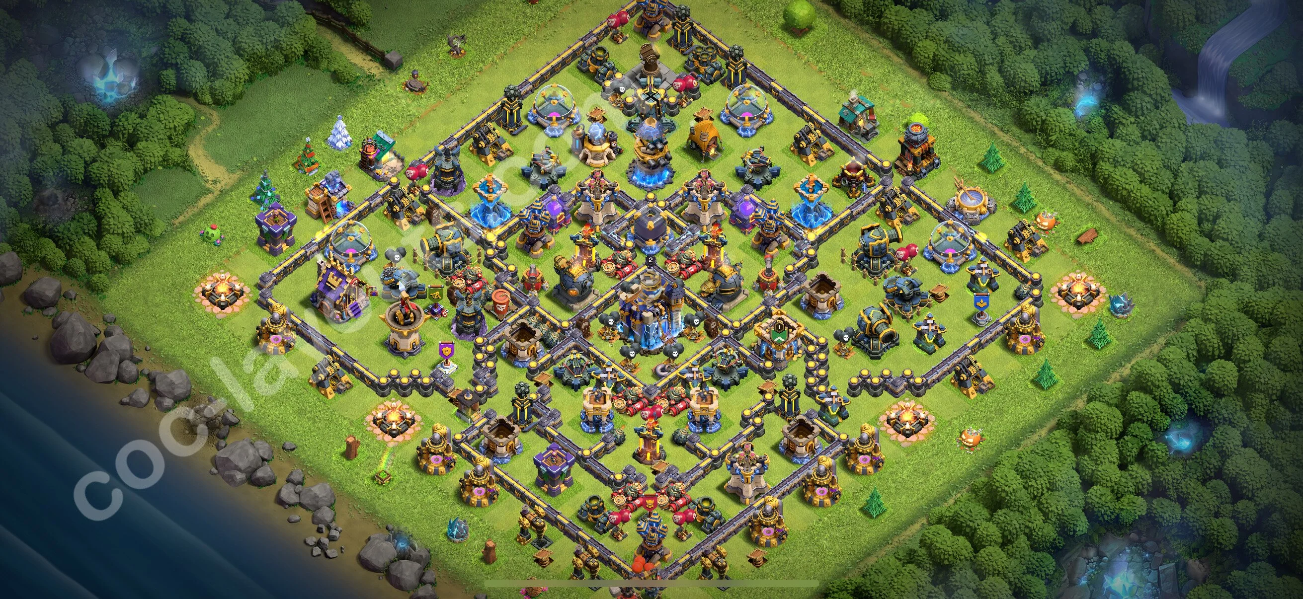 Anti 2 Stars Base TH18 with Link, Legend League - best plan / layout / design - Clash of Clans 2026 - (#9) — Obrona TH18